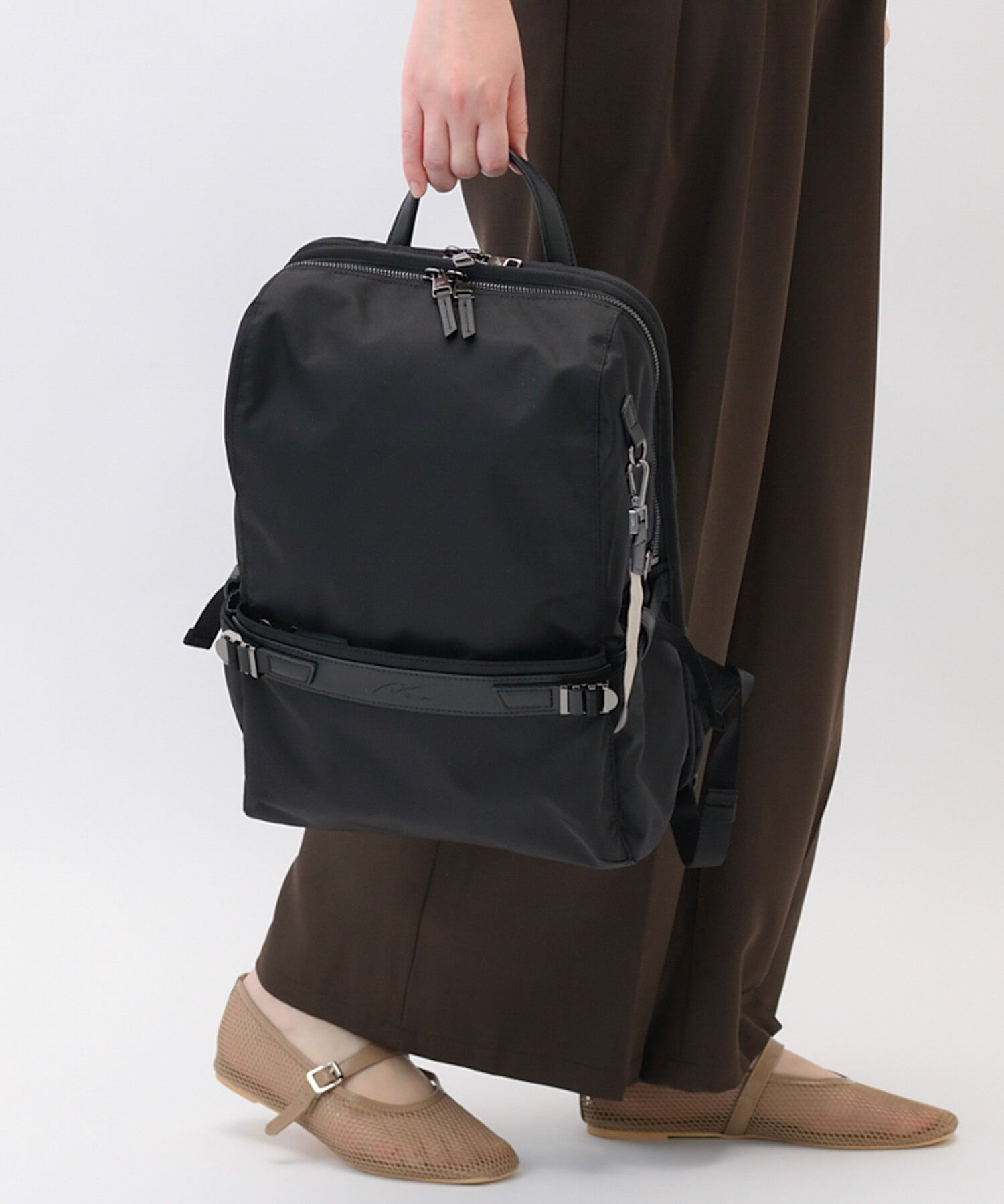 W&.Day/Night「W&.Day/Night リッカ2 スクエアリュック A4サイズ 14.0インチPC収納 19152」|リュック|