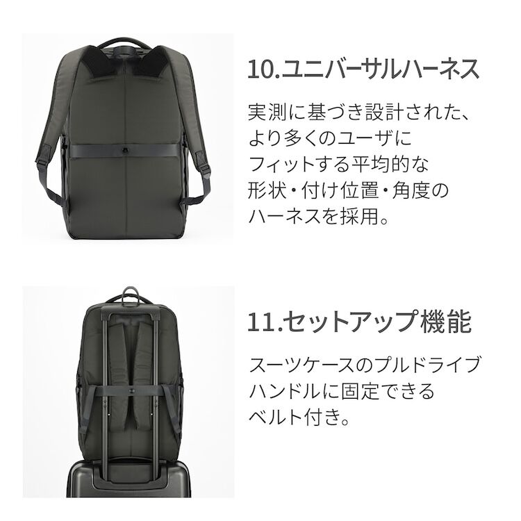 ace.「ace./エース ネフィル ビジネスリュック B4サイズ 15.6インチPC収納  2気室 エキスパンド 20092」|リュック|