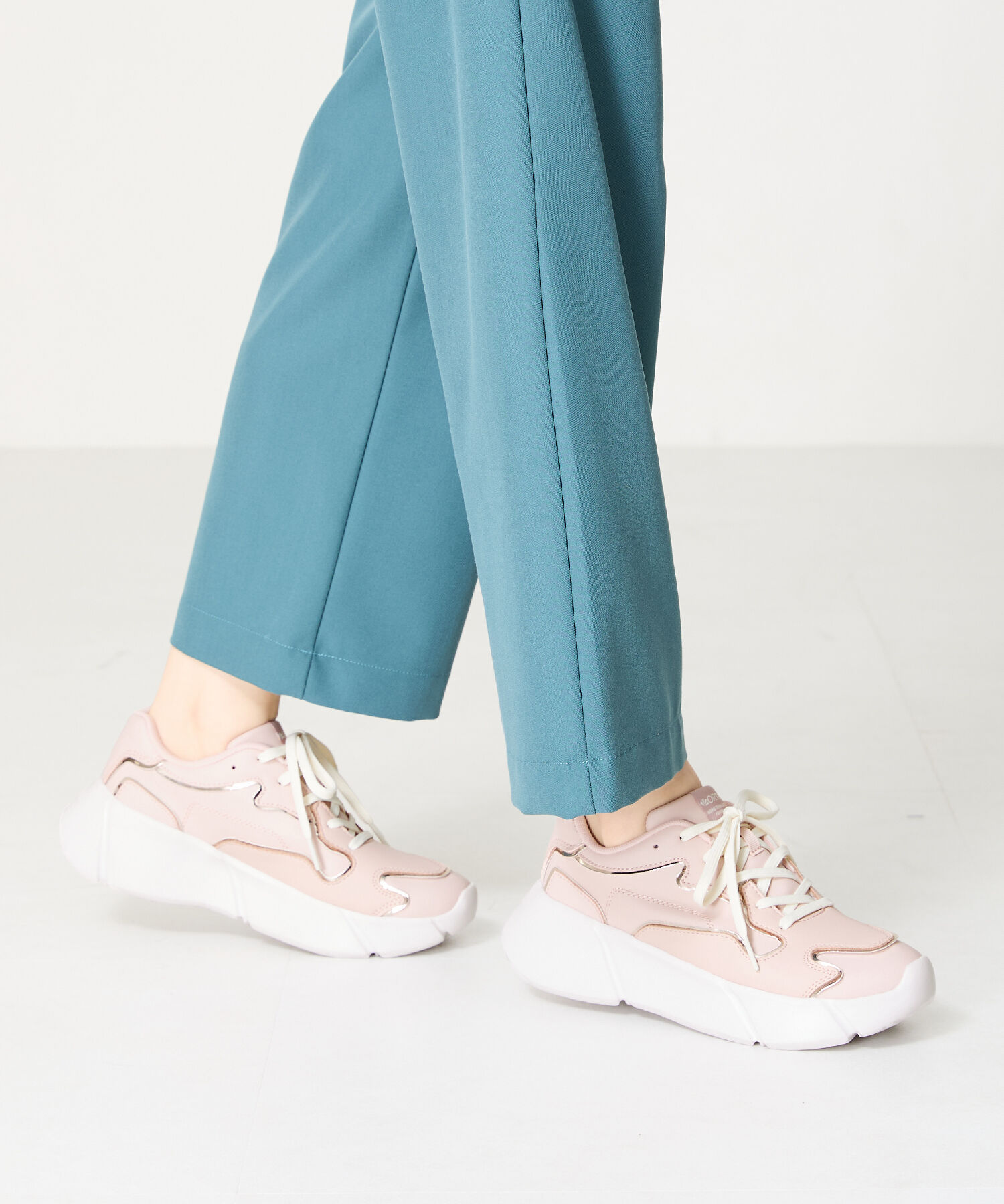 ORiental TRaffic「【トレンド】メタリックライン厚底スニーカー/OT3727」|スニーカー|