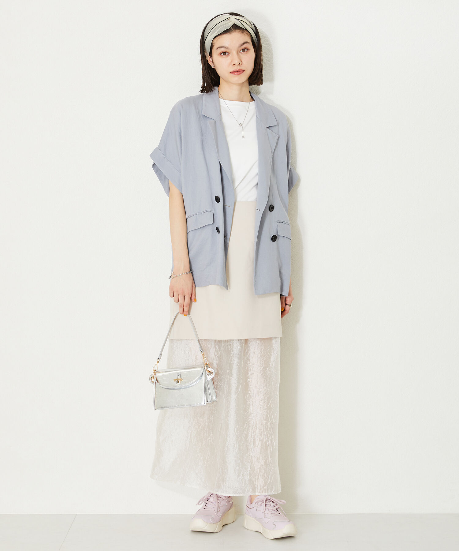 ORiental TRaffic「【トレンド】メタリックライン厚底スニーカー/OT3727」|スニーカー|