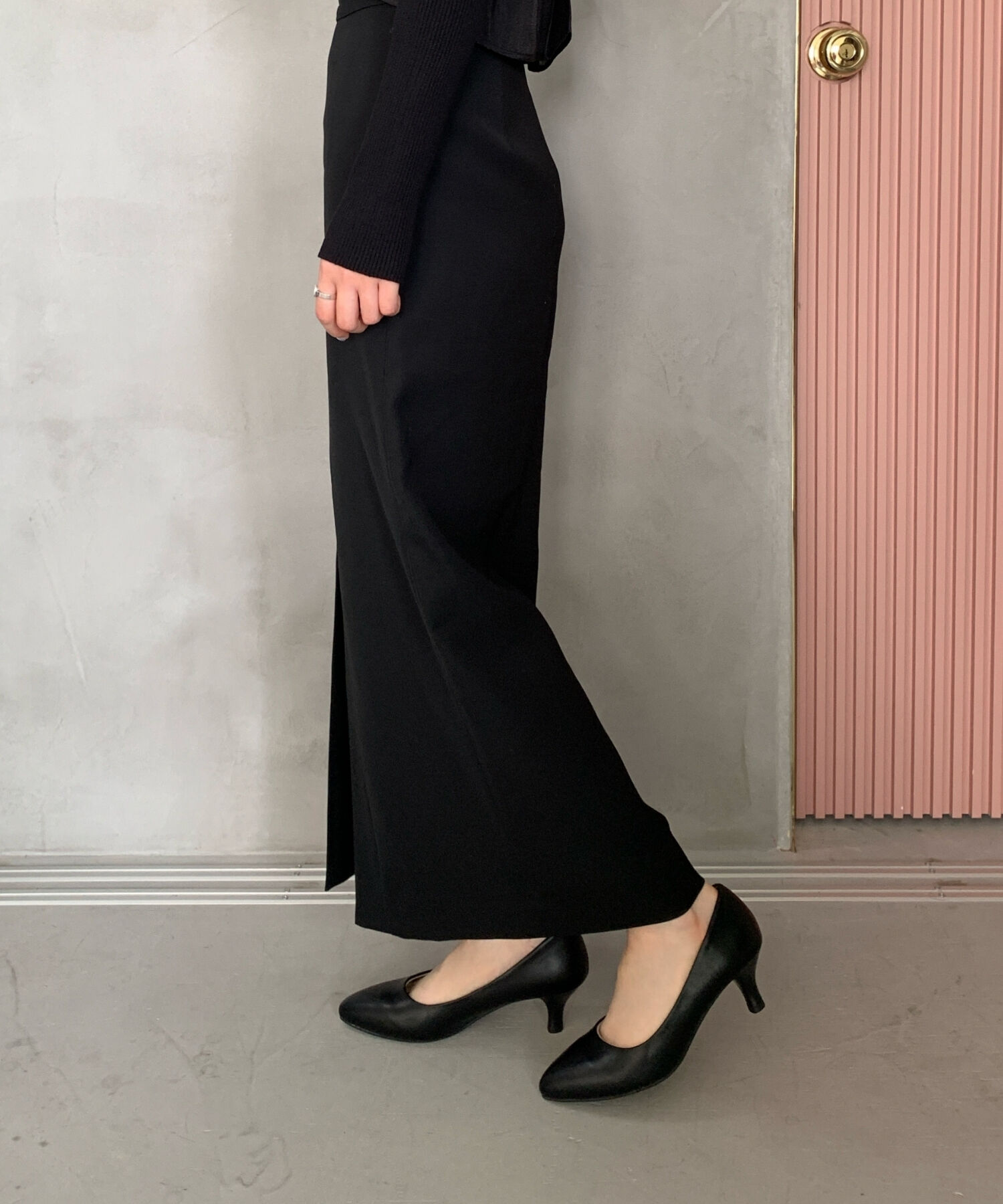 ORiental TRaffic「【WEB限定 / 累計9万足突破】 ミドルヒール パンプス /R-4008  ヒール5.5cm シンプル オフィス クッション」|パンプス|