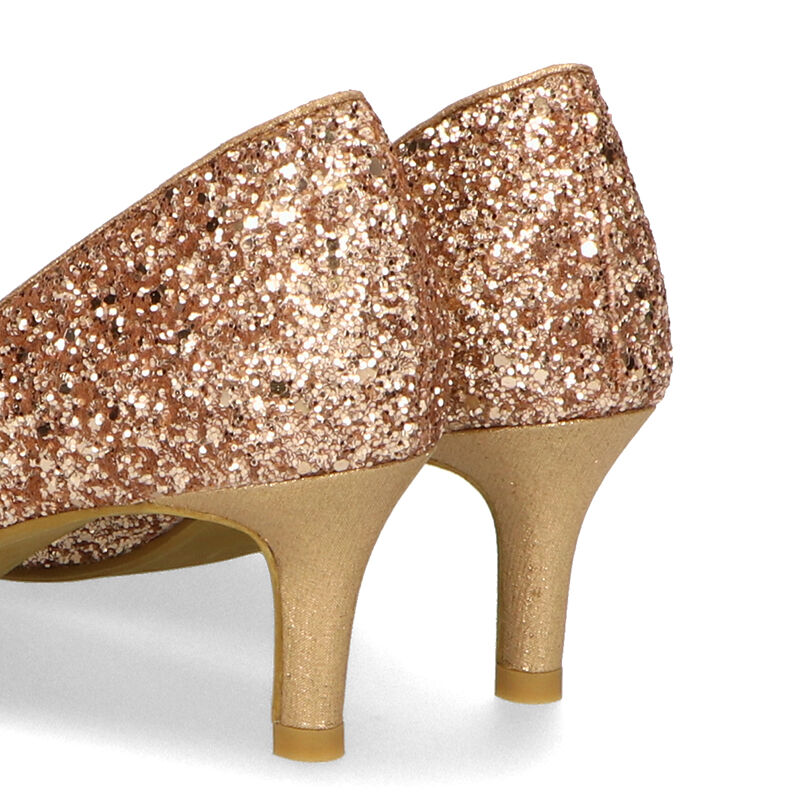 ORiental TRaffic「【オケージョン】ポインテッドトゥグリッターパンプス/R-2018 結婚式 パーティー 二次会」|パンプス|