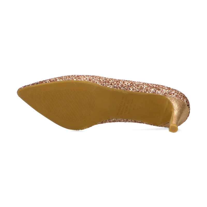 ORiental TRaffic「【オケージョン】ポインテッドトゥグリッターパンプス/R-2018 結婚式 パーティー 二次会」|パンプス|