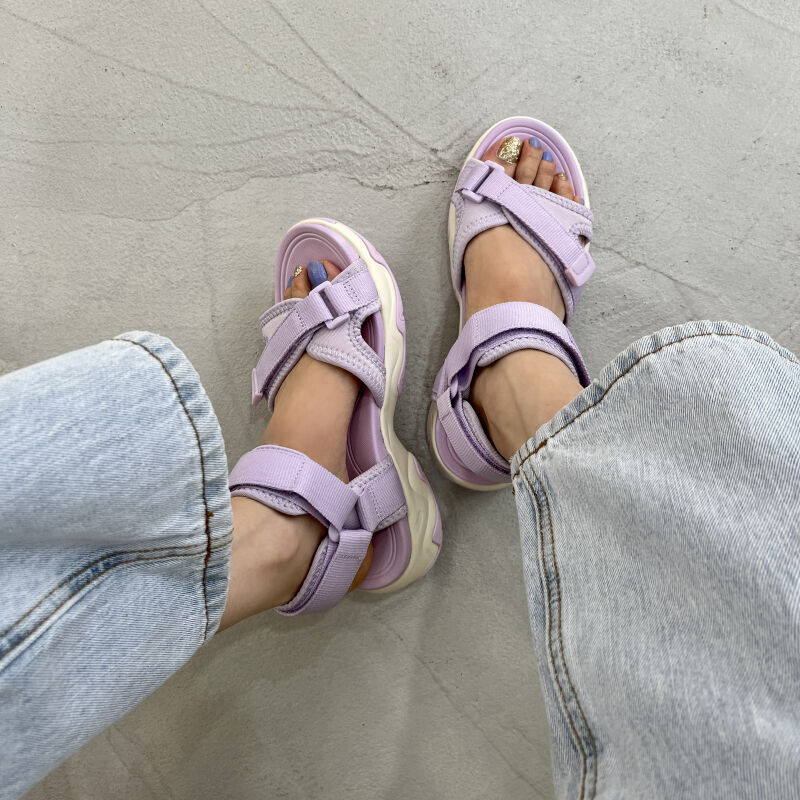 ORiental TRaffic「クロスベルトスポーツサンダル/OT3209 スポサン 売れてる 人気 トレンド」|サンダル|PURPLE