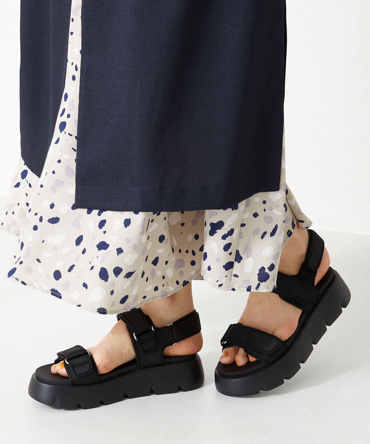 ORiental TRaffic「【アウトレット価格】厚底ナイロンベルトスポーツサンダル/OT3212 サンダル 厚底 スポサン 人気」|サンダル|