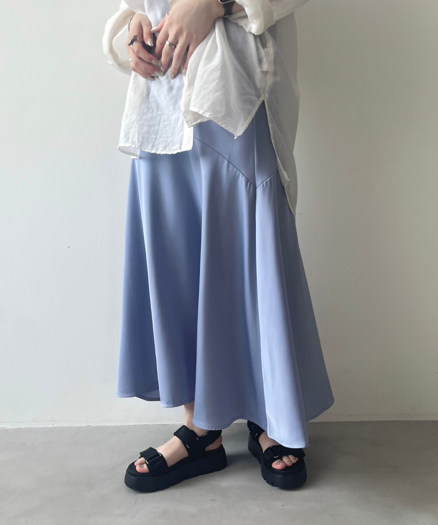 ORiental TRaffic「【アウトレット価格】厚底ナイロンベルトスポーツサンダル/OT3212 サンダル 厚底 スポサン 人気」|サンダル|