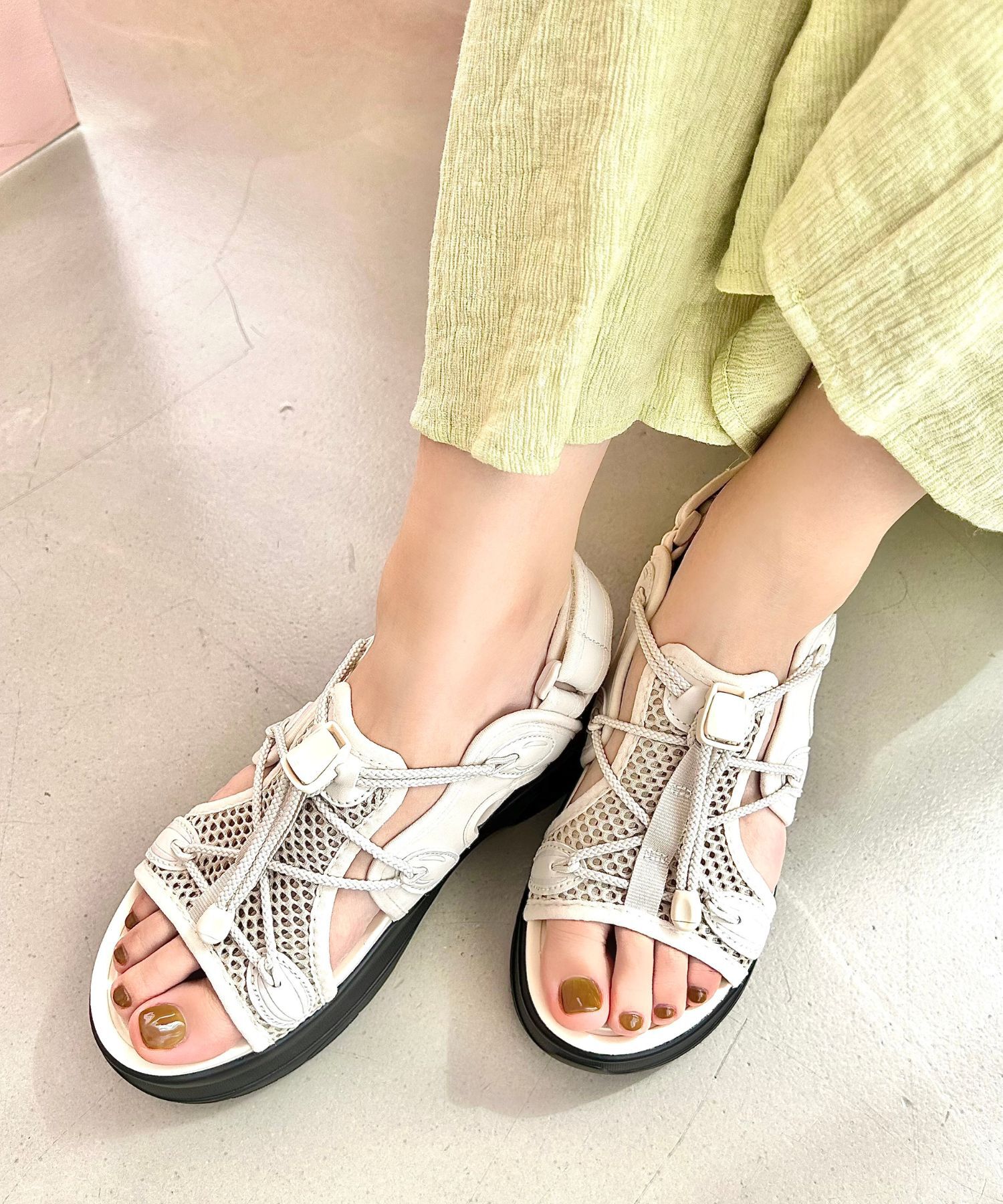 ORiental TRaffic「【アウトレット価格】メッシュバックストラップスポーツサンダル/OT3213」|サンダル|