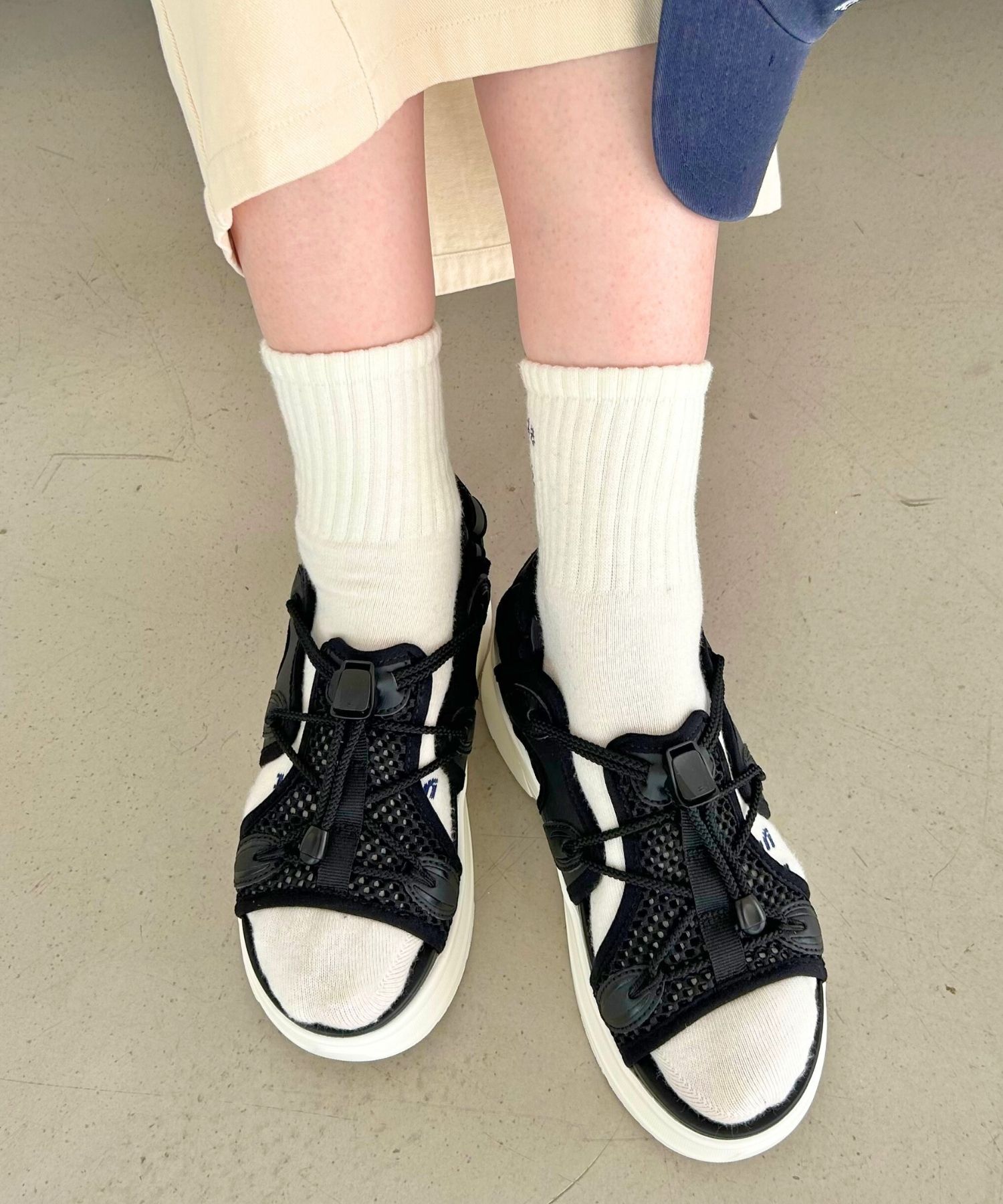 ORiental TRaffic「【アウトレット価格】メッシュバックストラップスポーツサンダル/OT3213」|サンダル|