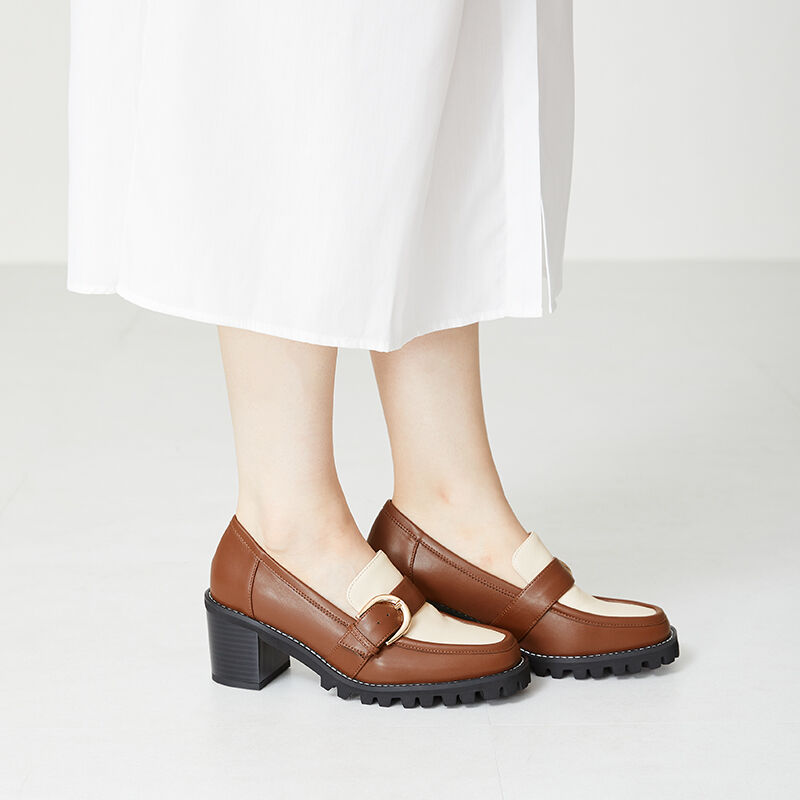 ORiental TRaffic「タンクソールバックルベルトローファー/31309」|パンプス|