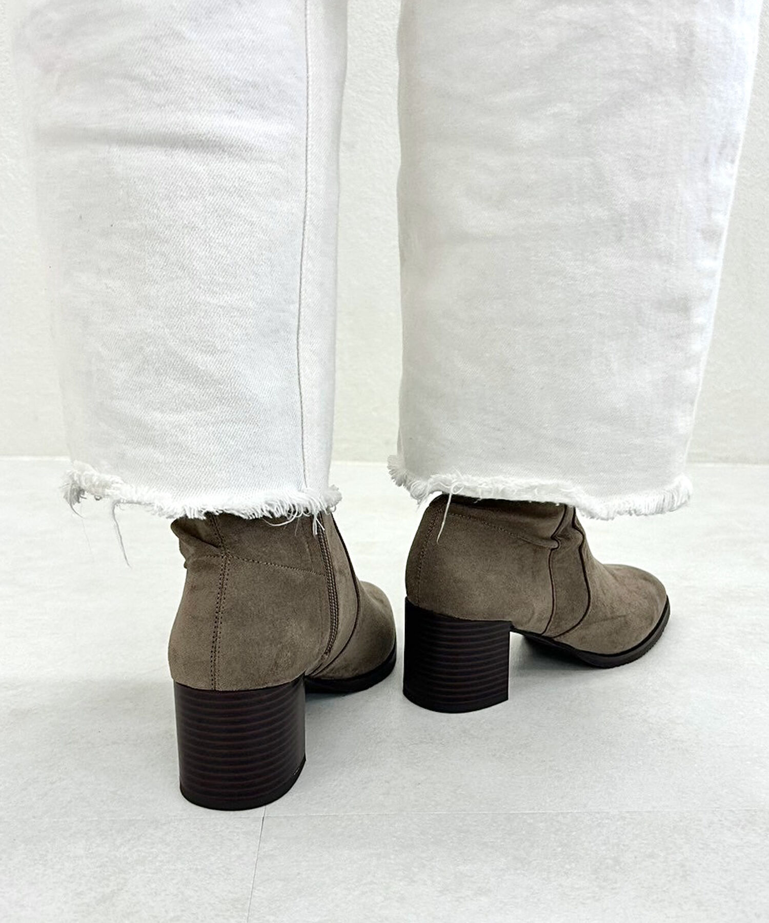 ORiental TRaffic「【 美脚 】 チャンキー ヒール ミドル ブーツ/31408 ヒール6ｃｍ 太ヒール 定番人気」|ショートブーツ|