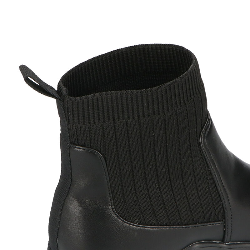 ORiental TRaffic「トラックソールリブニットブーツ/31404」|ショートブーツ|