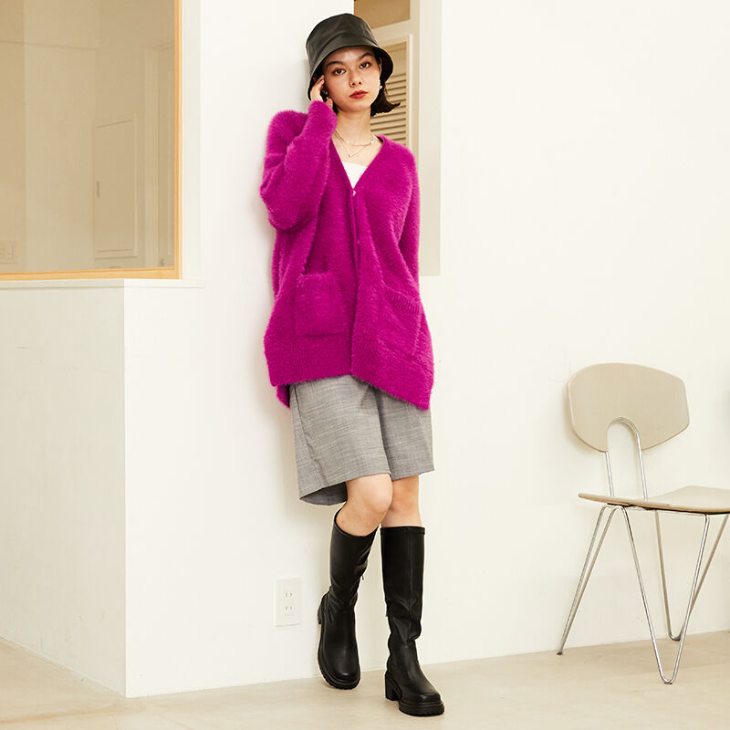 ORiental TRaffic「厚底 ストレッチ ヒール ロングブーツ /31514 ヒール7.5ｃｍ 美脚」|ロングブーツ|