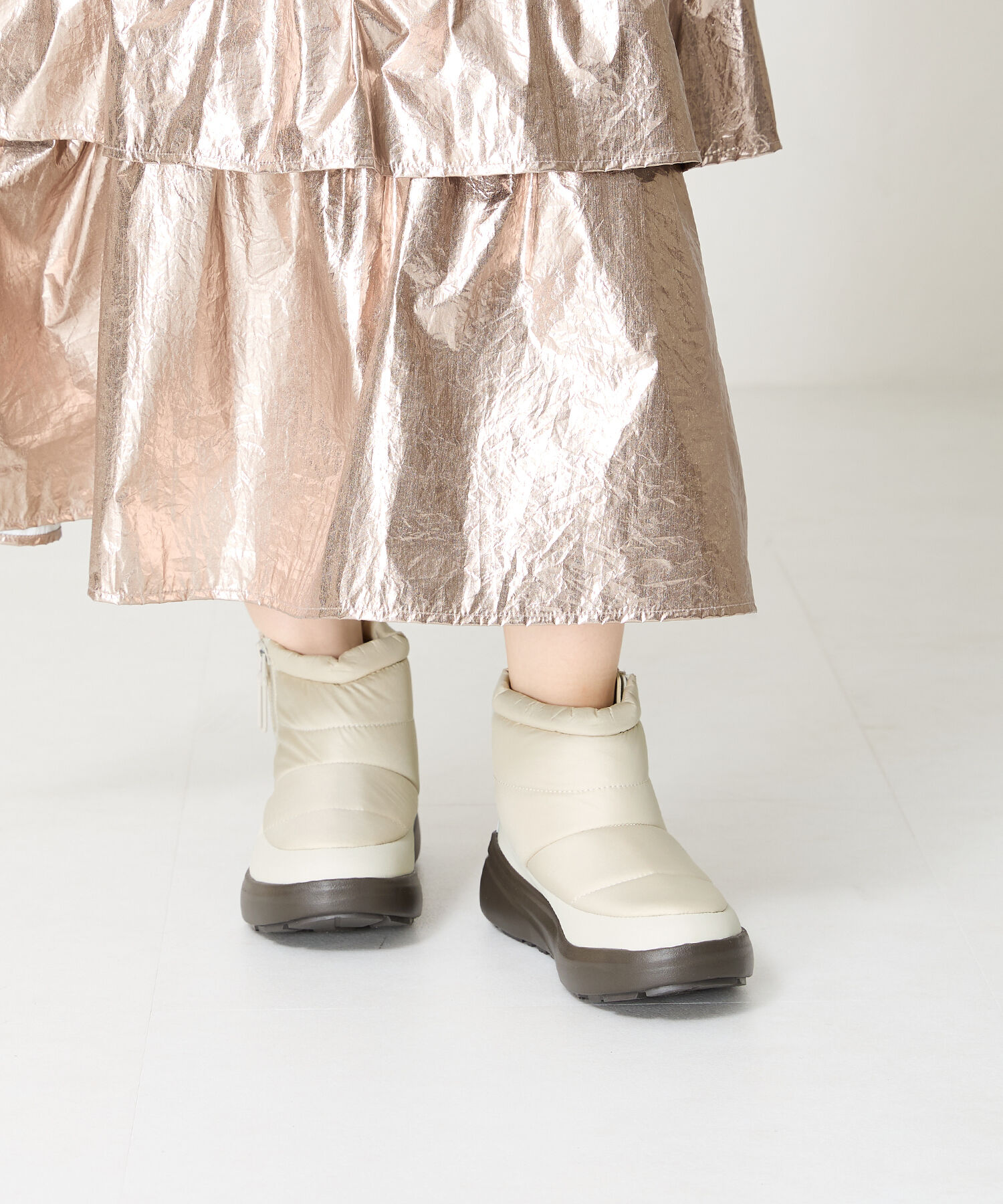 ORiental TRaffic「サイドジップスノーブーツ/OT3405」|モカシン|