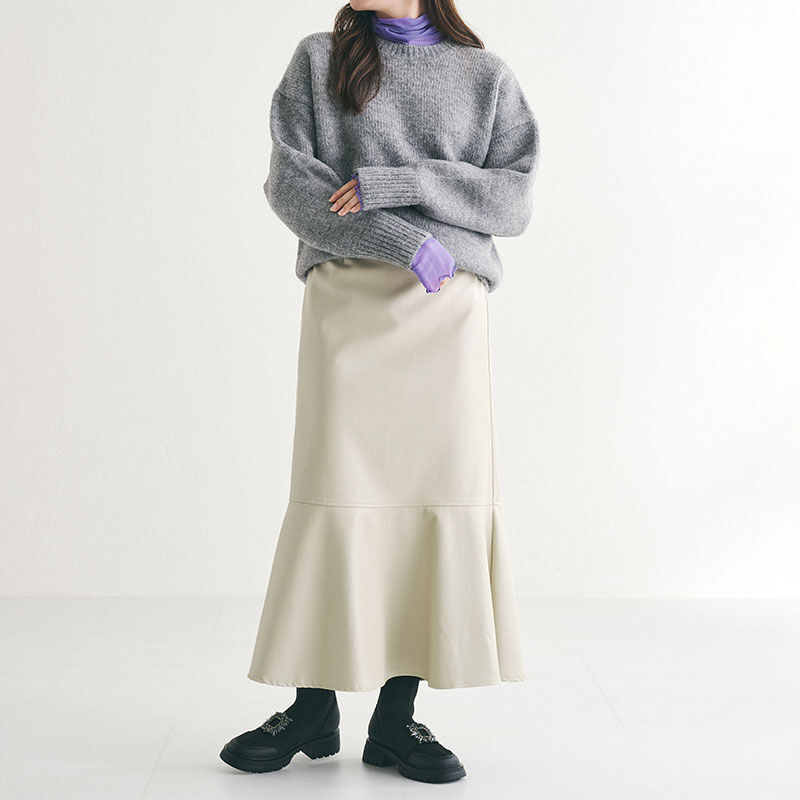 ORiental TRaffic「バックルビジューニットブーツ/31437」|ショートブーツ|