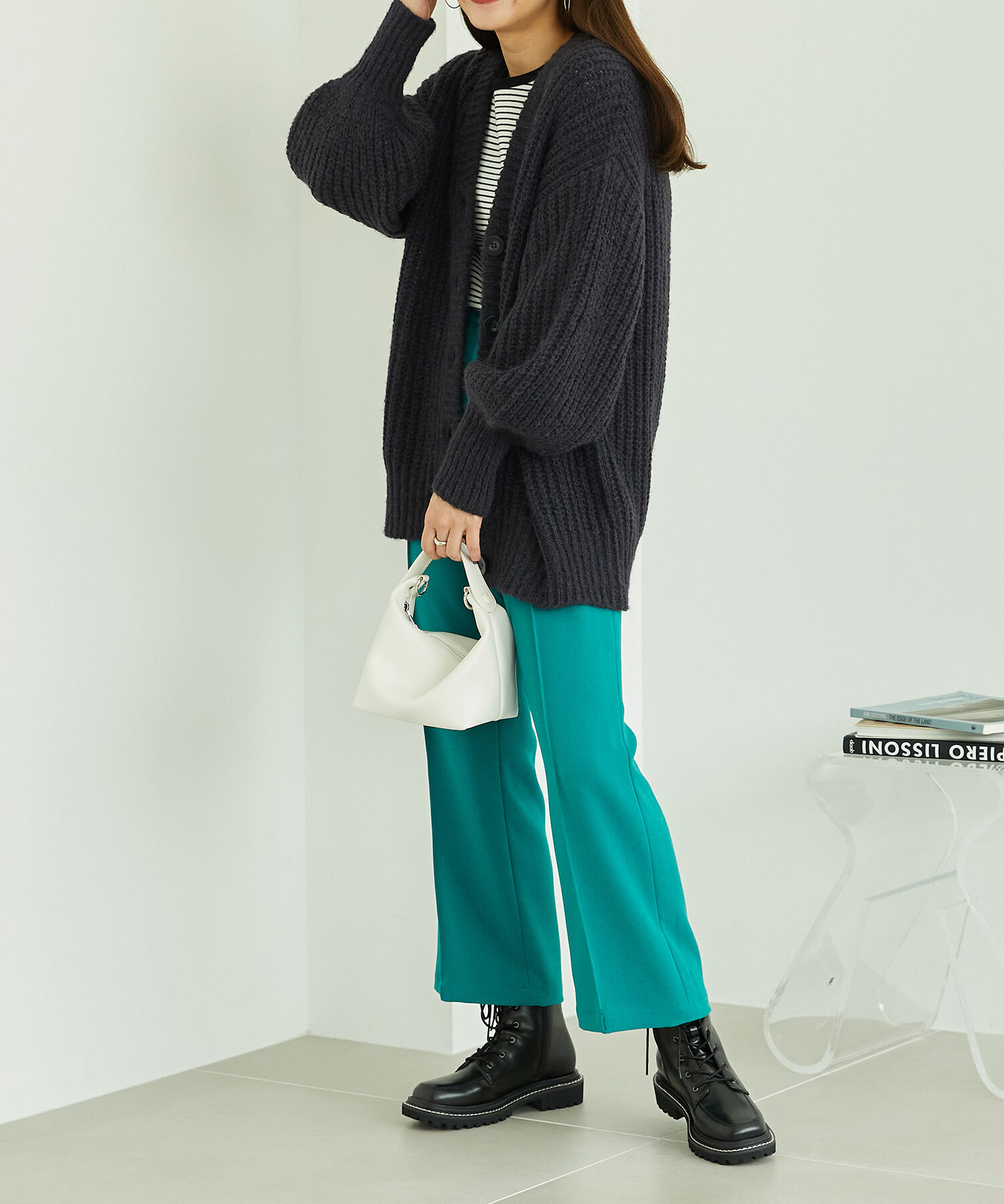 ORiental TRaffic「Vネックニットカーディガン/MO33N01」|ニット・セーター|