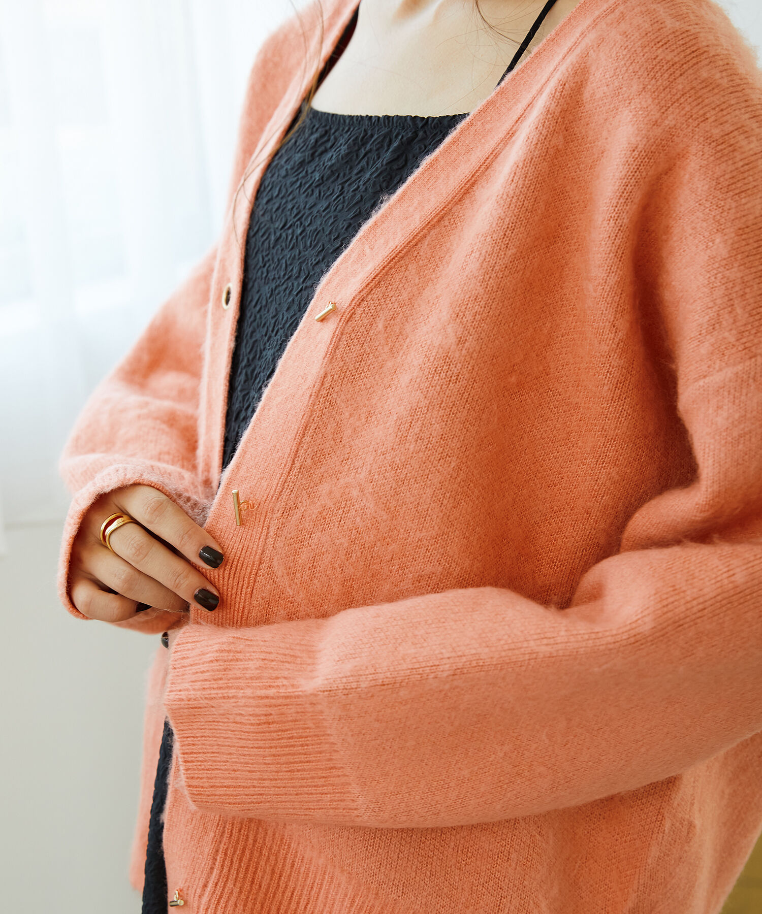 ORiental TRaffic「Vネックニットカーディガン/MO33N02」|ニット・セーター|