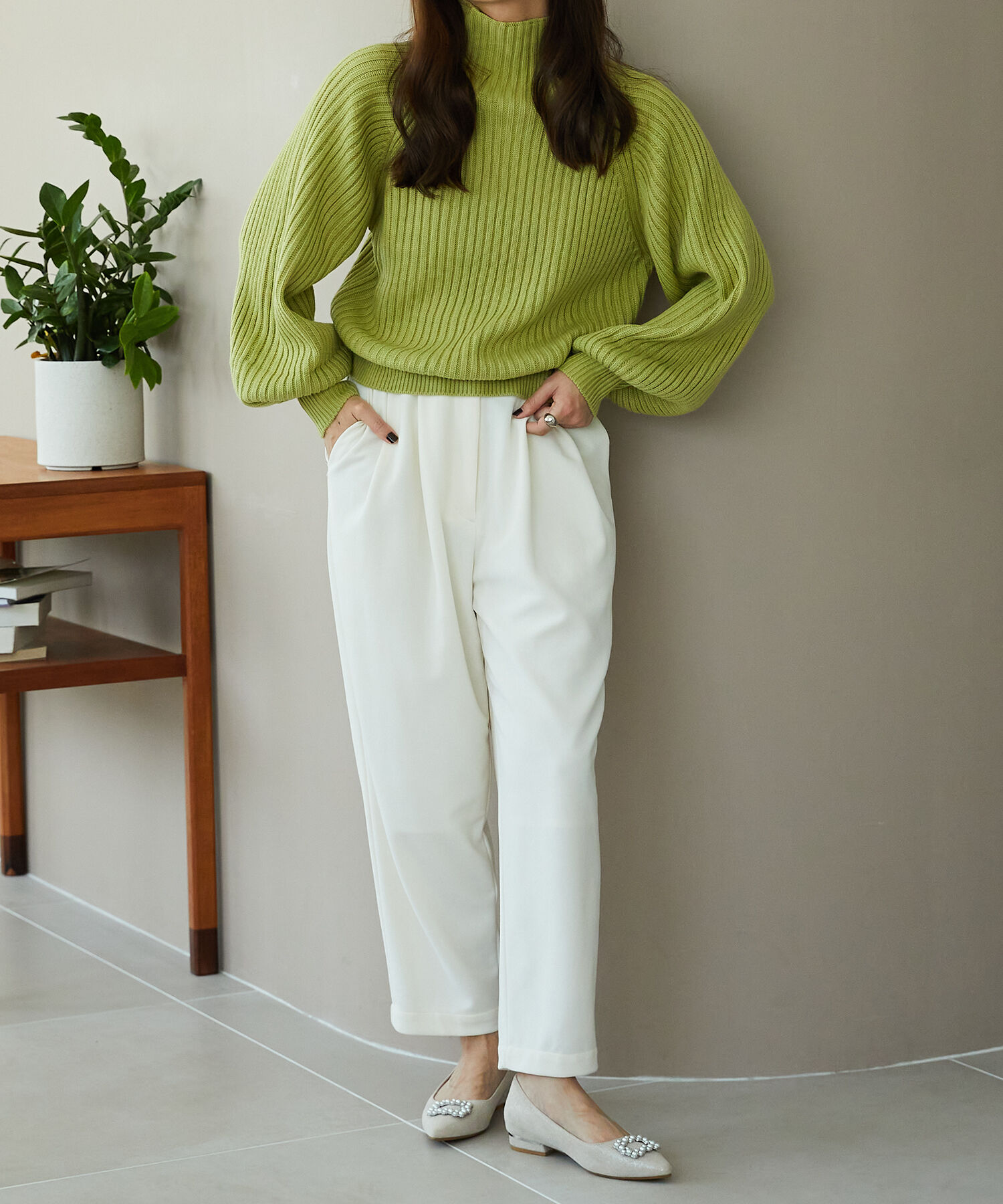 ORiental TRaffic「ハイネックボリュームスリーブニット/MO33N04」|ニット・セーター|