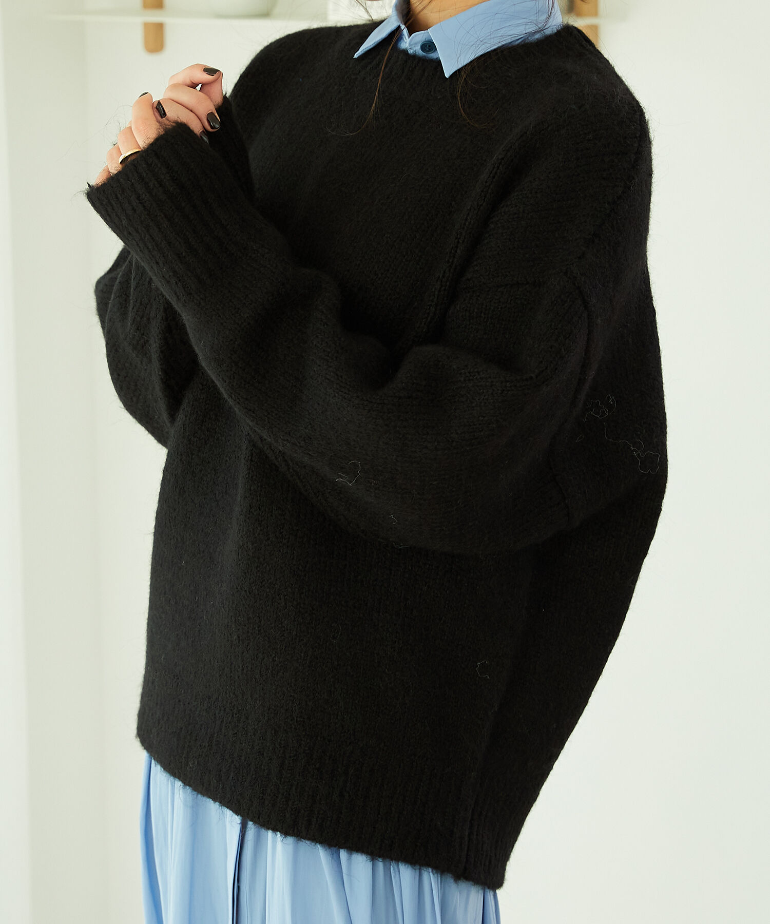 ORiental TRaffic「ニットプルオーバー/MO33N05」|ニット・セーター|BLACK