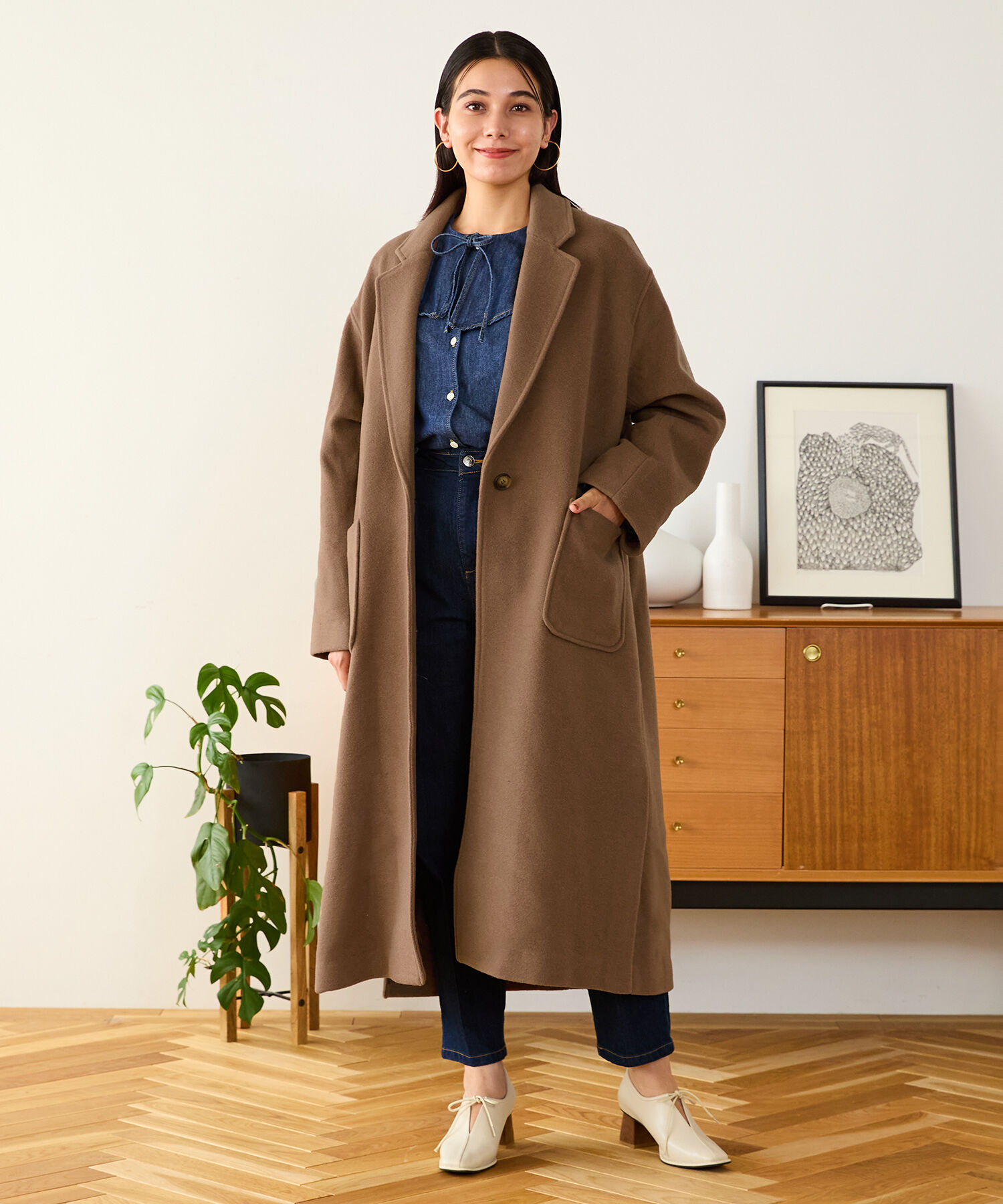 ORiental TRaffic「チェスターコート/MO33C01-2」|チェスターコート|BROWN