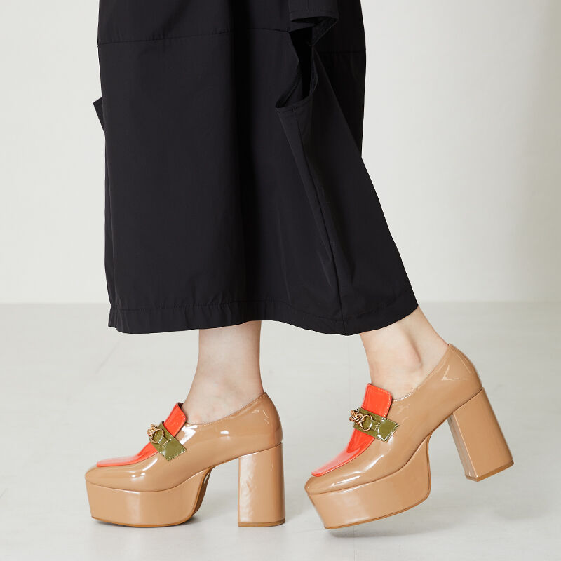 ORiental TRaffic「プラットフォームチェーンローファー/41104」|パンプス|