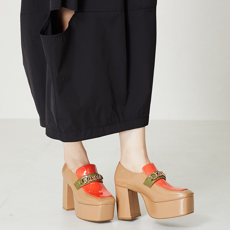 ORiental TRaffic「プラットフォームチェーンローファー/41104」|パンプス|