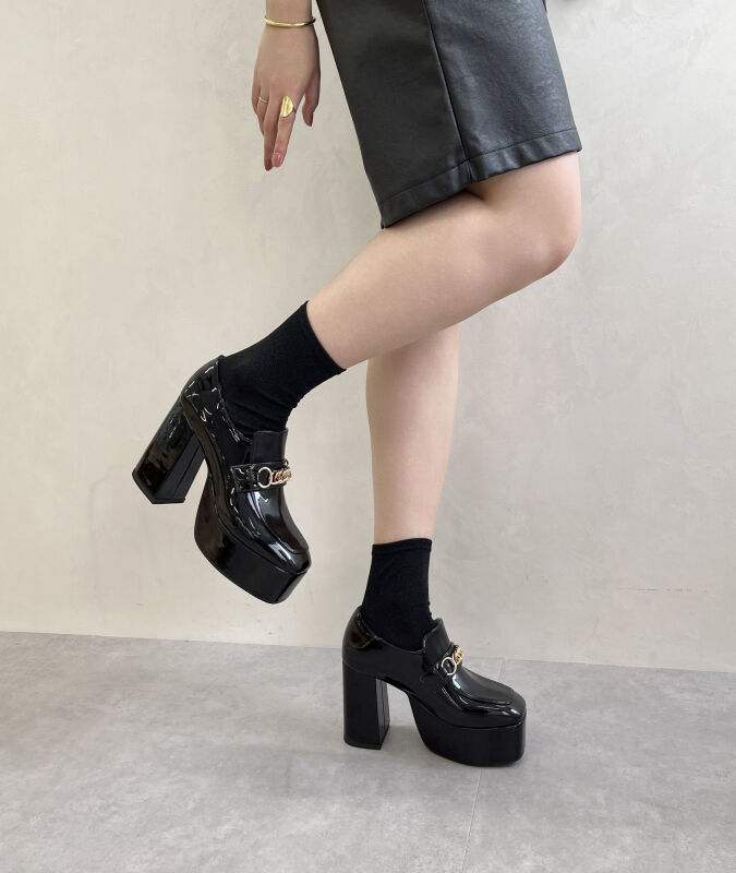 ORiental TRaffic「プラットフォームチェーンローファー/41104」|パンプス|