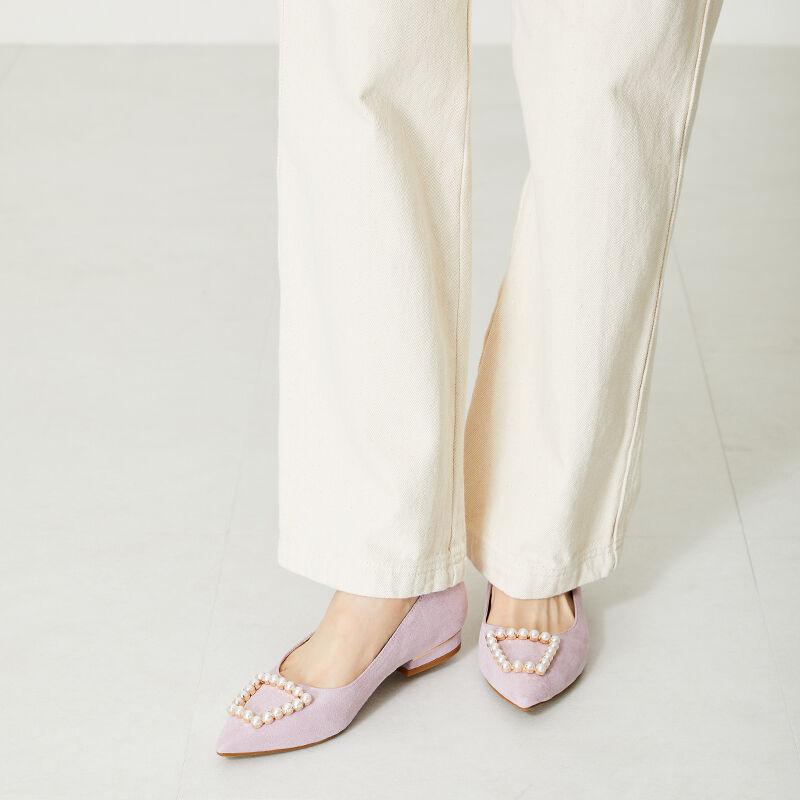 ORiental TRaffic「パールモチーフポインテッドトゥパンプス/41117」|パンプス|