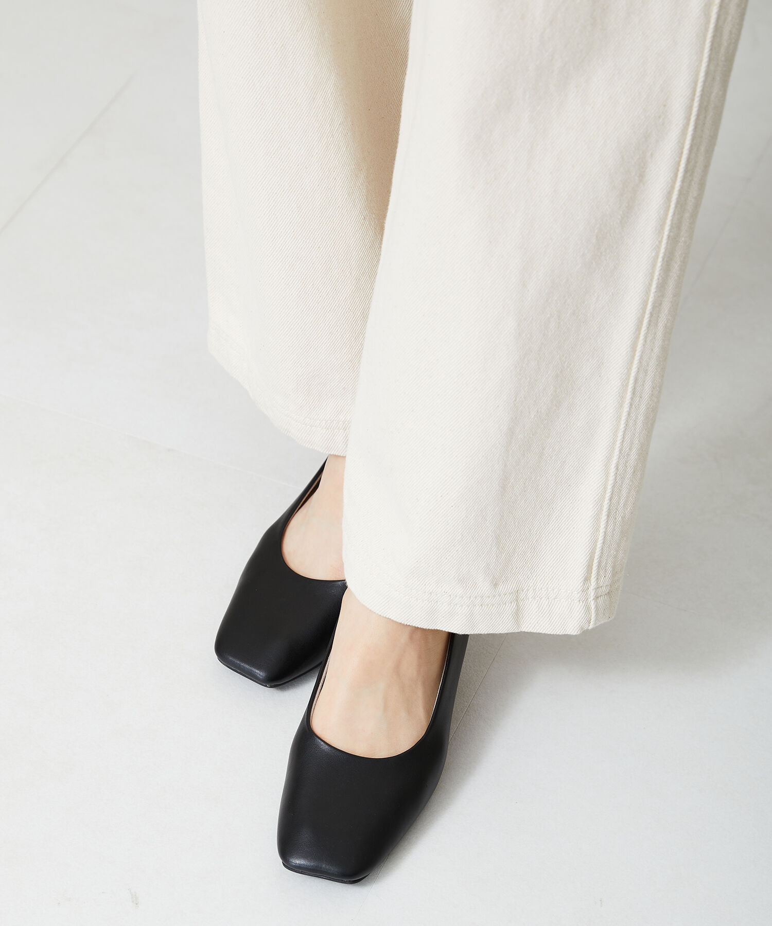 WA Oriental TRaffic「【アウトレット価格】スクエアトゥラインヒールパンプス/42109」|パンプス|