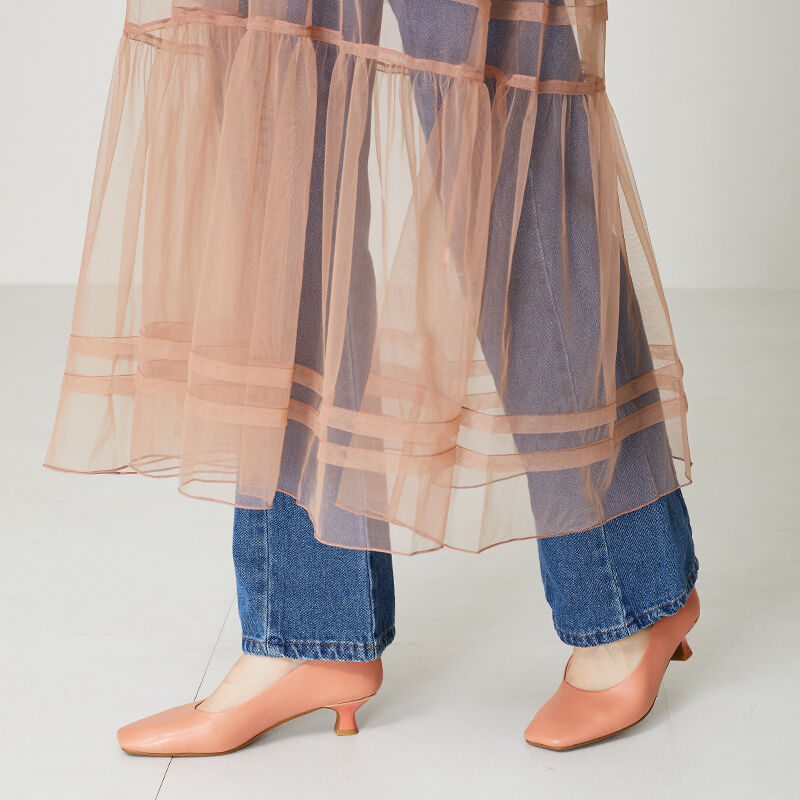 WA Oriental TRaffic「【アウトレット価格】スクエアトゥラインヒールパンプス/42109」|パンプス|