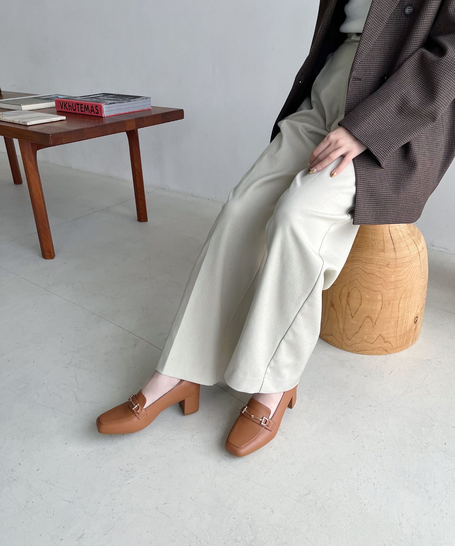 ORiental TRaffic「【跳べるパンプス/シリーズ累計１５０万足突破 】ビット ヒールローファー /R-3214 厚手クッション」|パンプス|