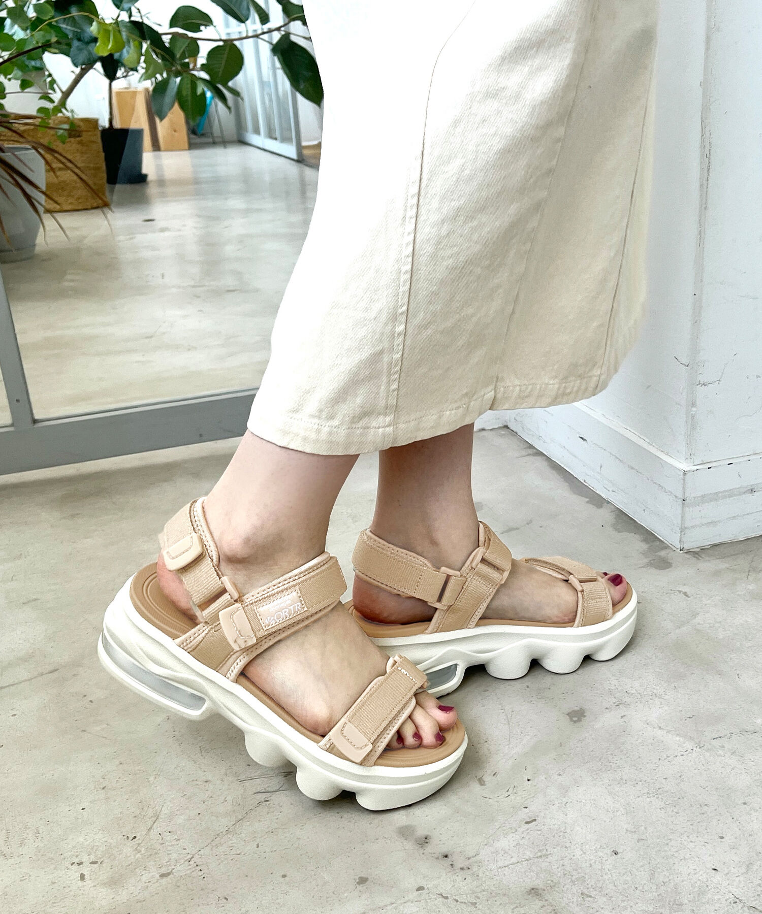 ORiental TRaffic「【アウトレット価格】ボリュームソールダブルベルトサンダル/OT3216 サンダル 人気 トレンド 売れてる」|サンダル|