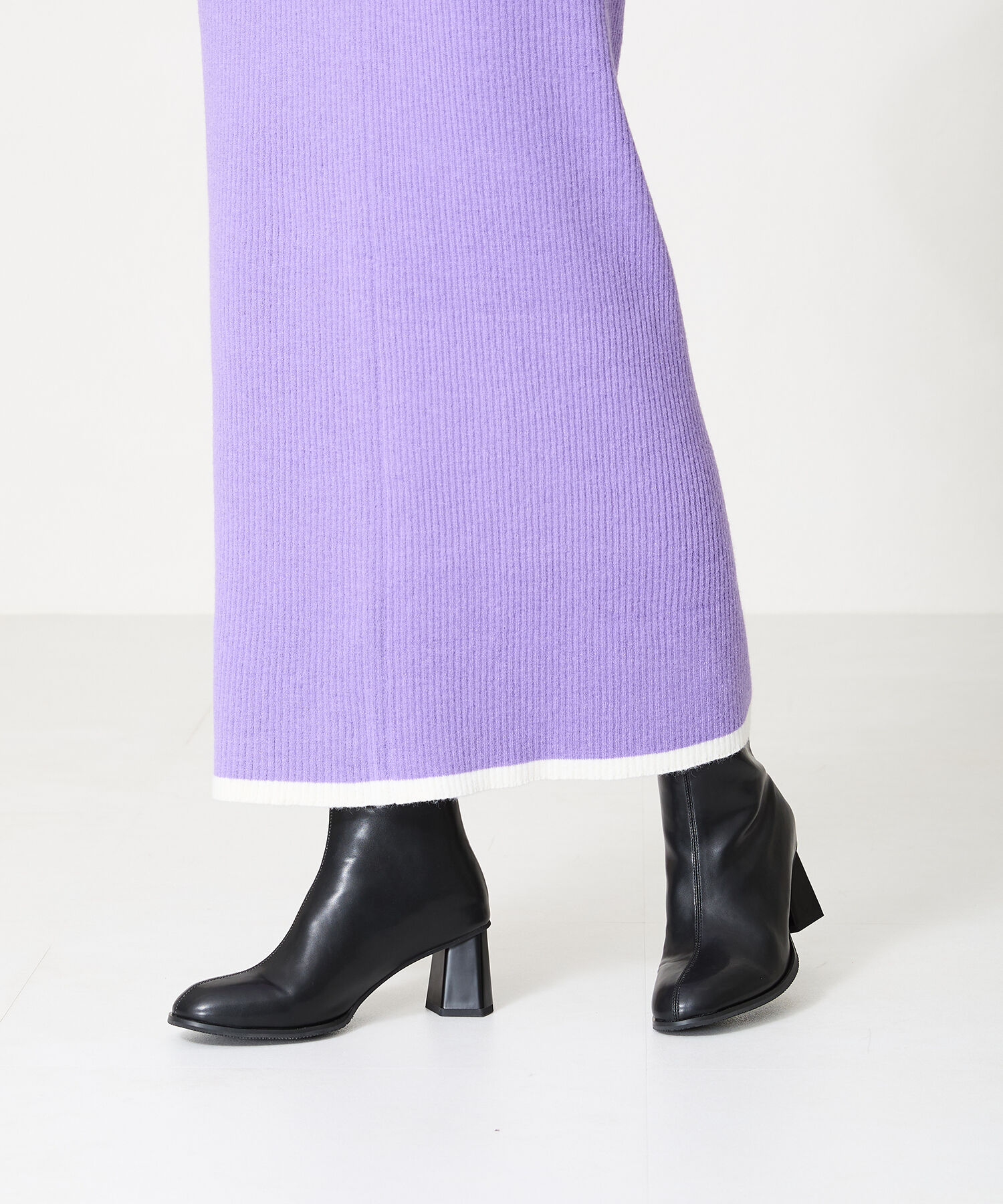 ORiental TRaffic「変形 ヒール ラウンドトゥ ショートブーツ /41405 太ヒール ヒール6.3ｃｍ」|ショートブーツ|