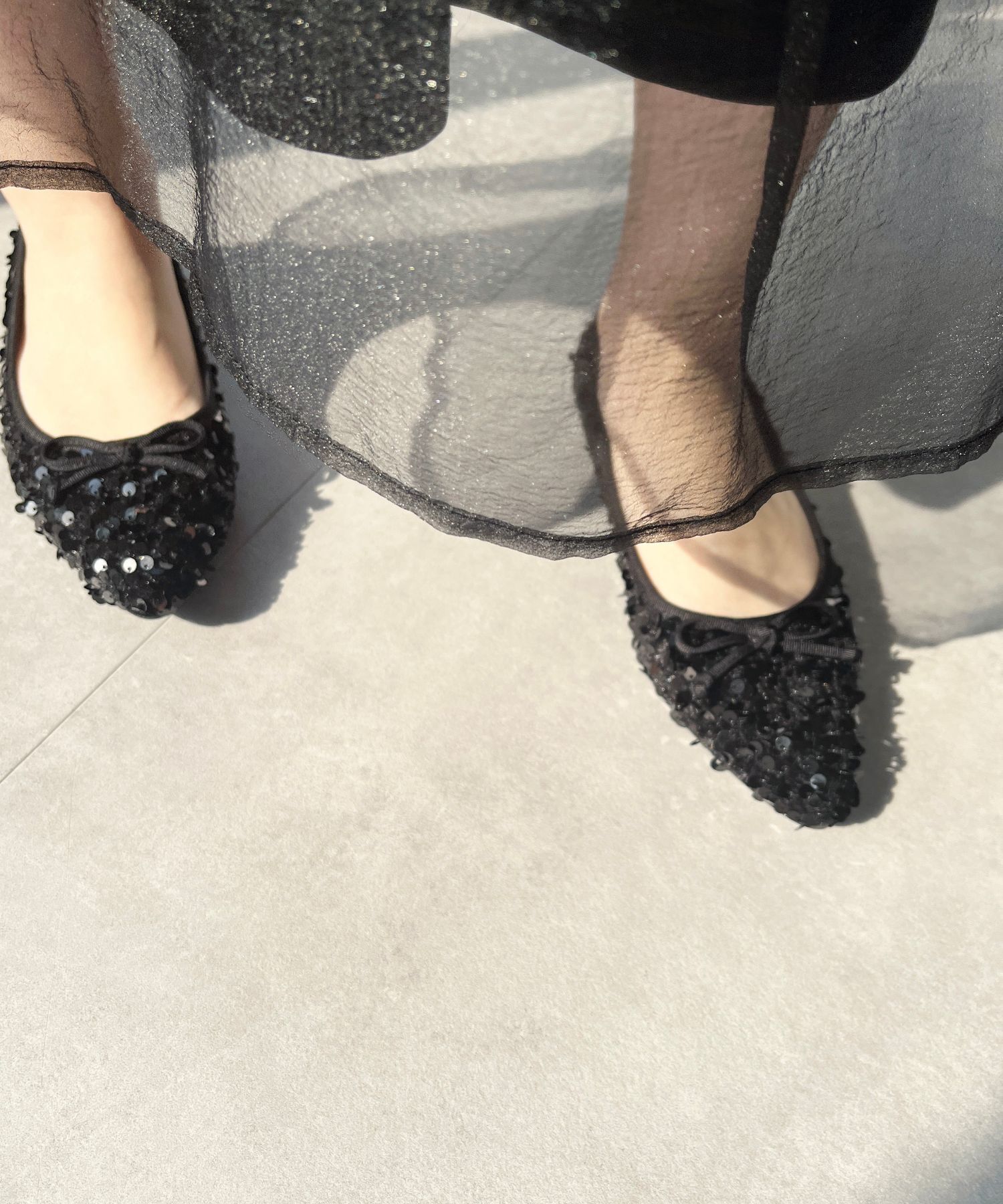 ORiental TRaffic「スパンコールバレエシューズ/41315」|パンプス|