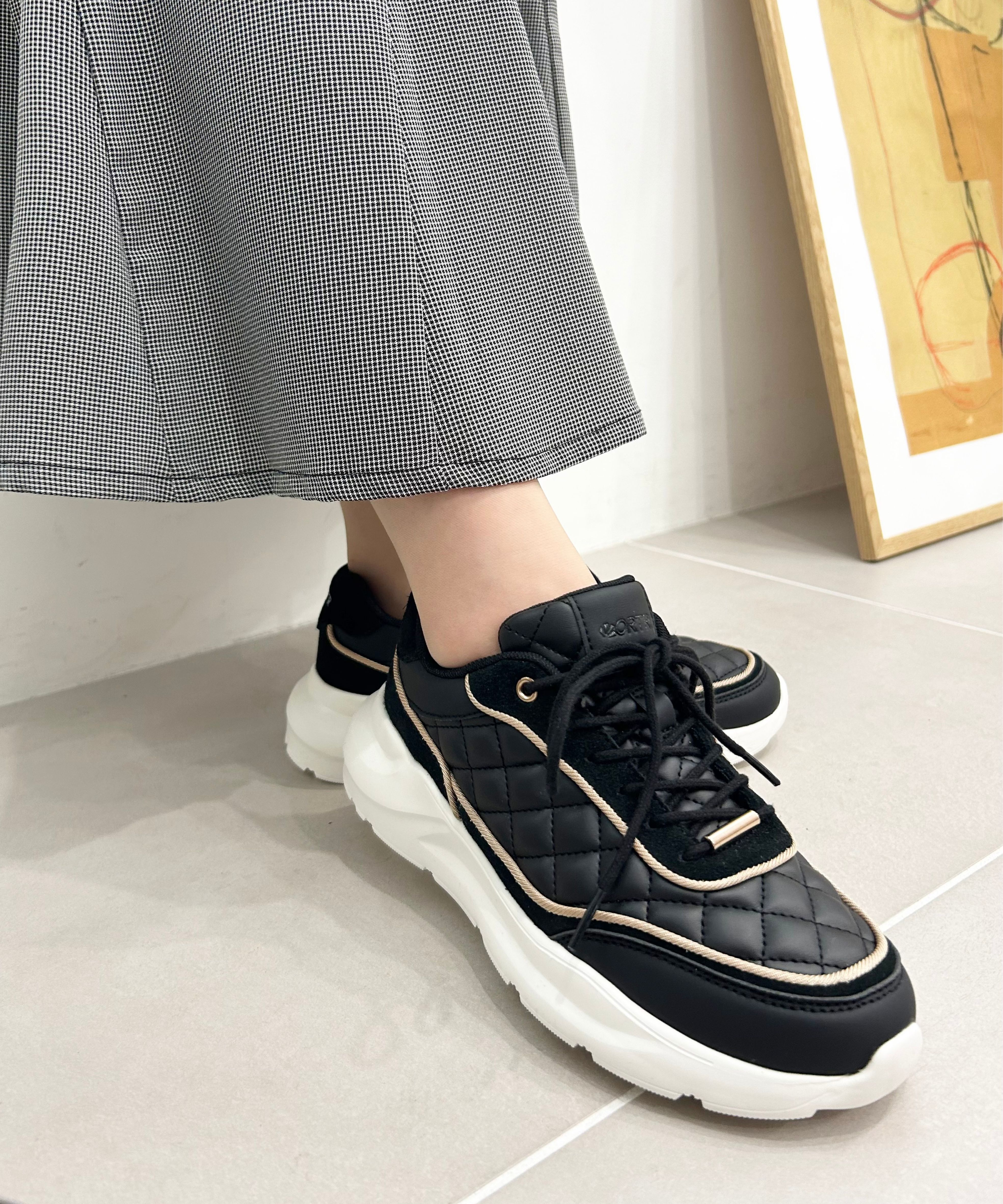 ORiental TRaffic「【トレンド】キルティングデザインスニーカー/OT3743」|スニーカー|