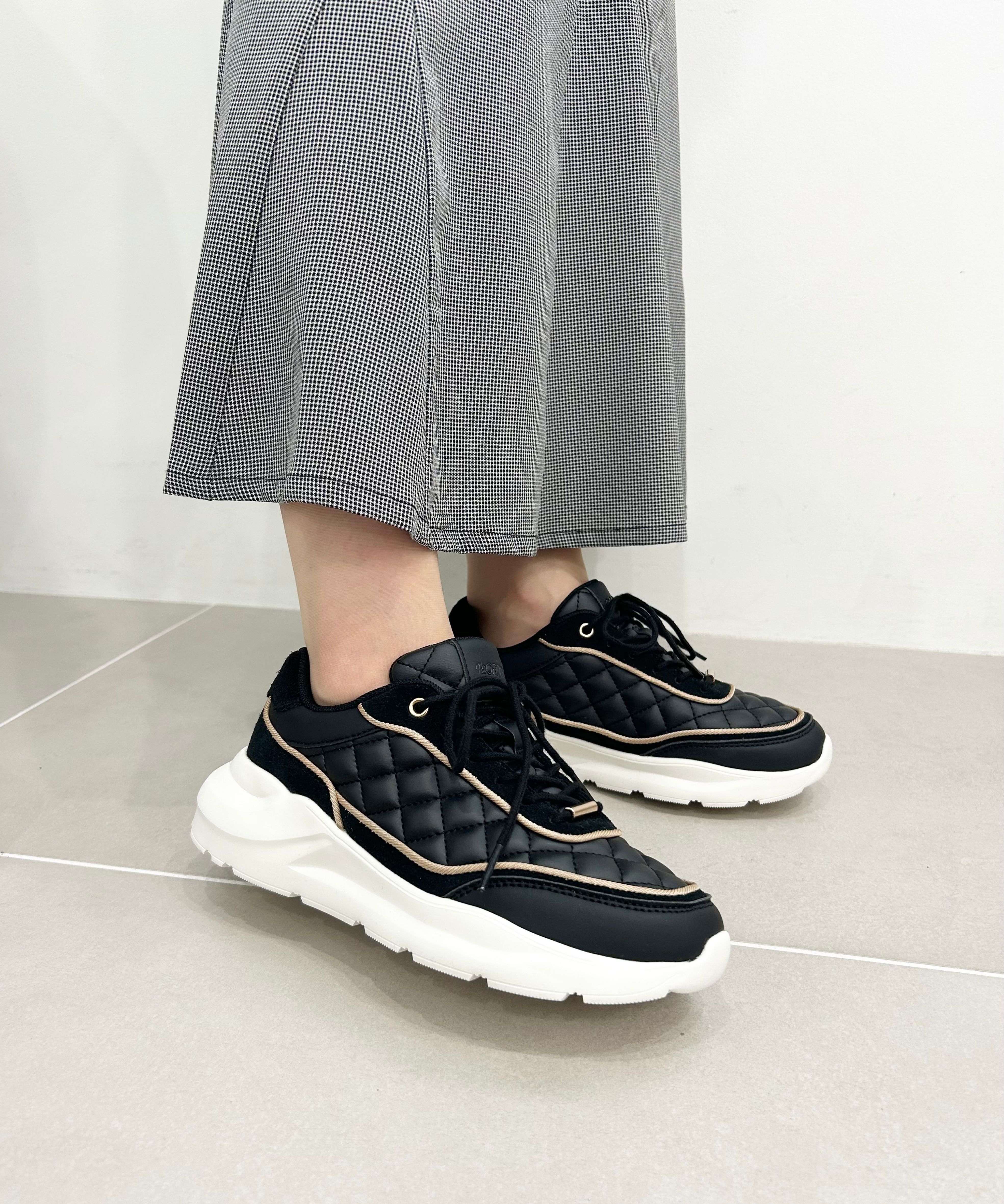 ORiental TRaffic「【トレンド】キルティングデザインスニーカー/OT3743」|スニーカー|