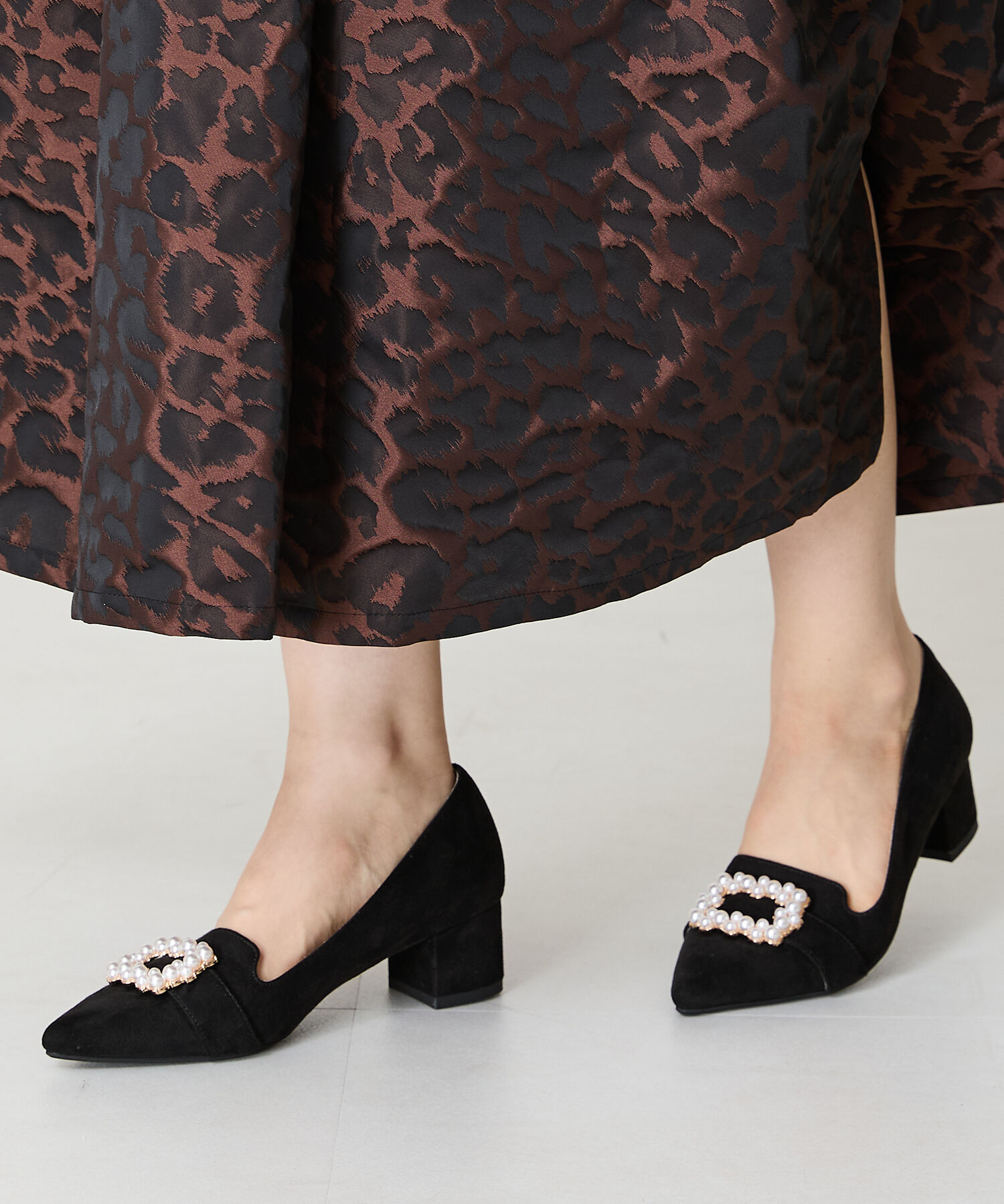 ORiental TRaffic「パール モチーフ ヒール オペラ パンプス /41312」|パンプス|