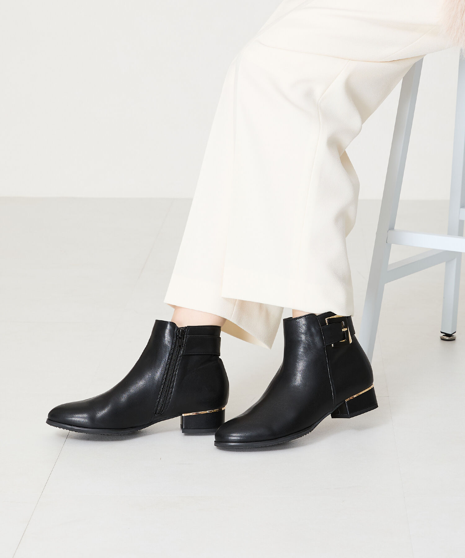 WA Oriental TRaffic「バックルベルトショートブーツ/42402」|ショートブーツ|