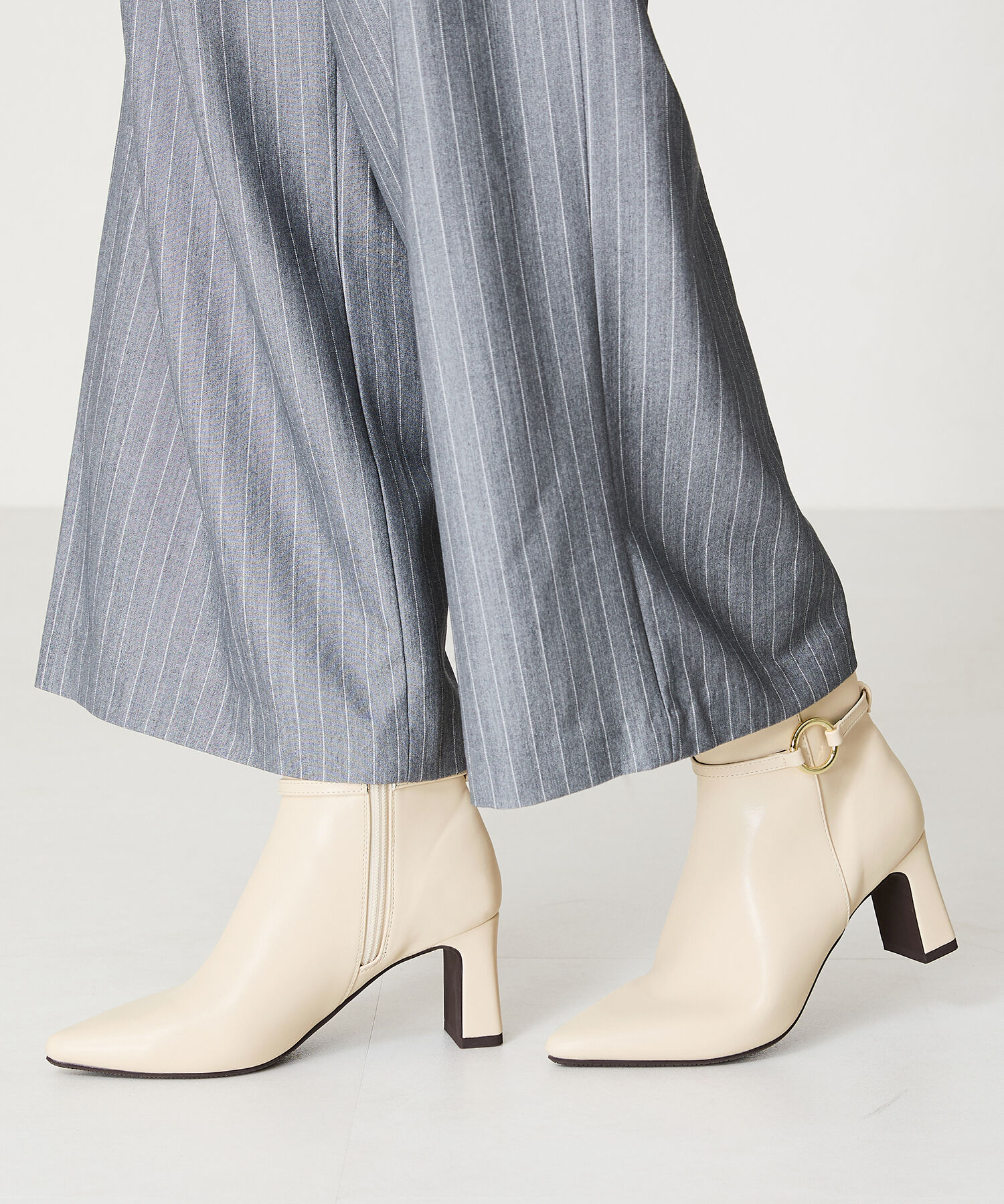 ORiental TRaffic「リング デザイン ポインテッドトゥ ブーツ /41409」|ショートブーツ|