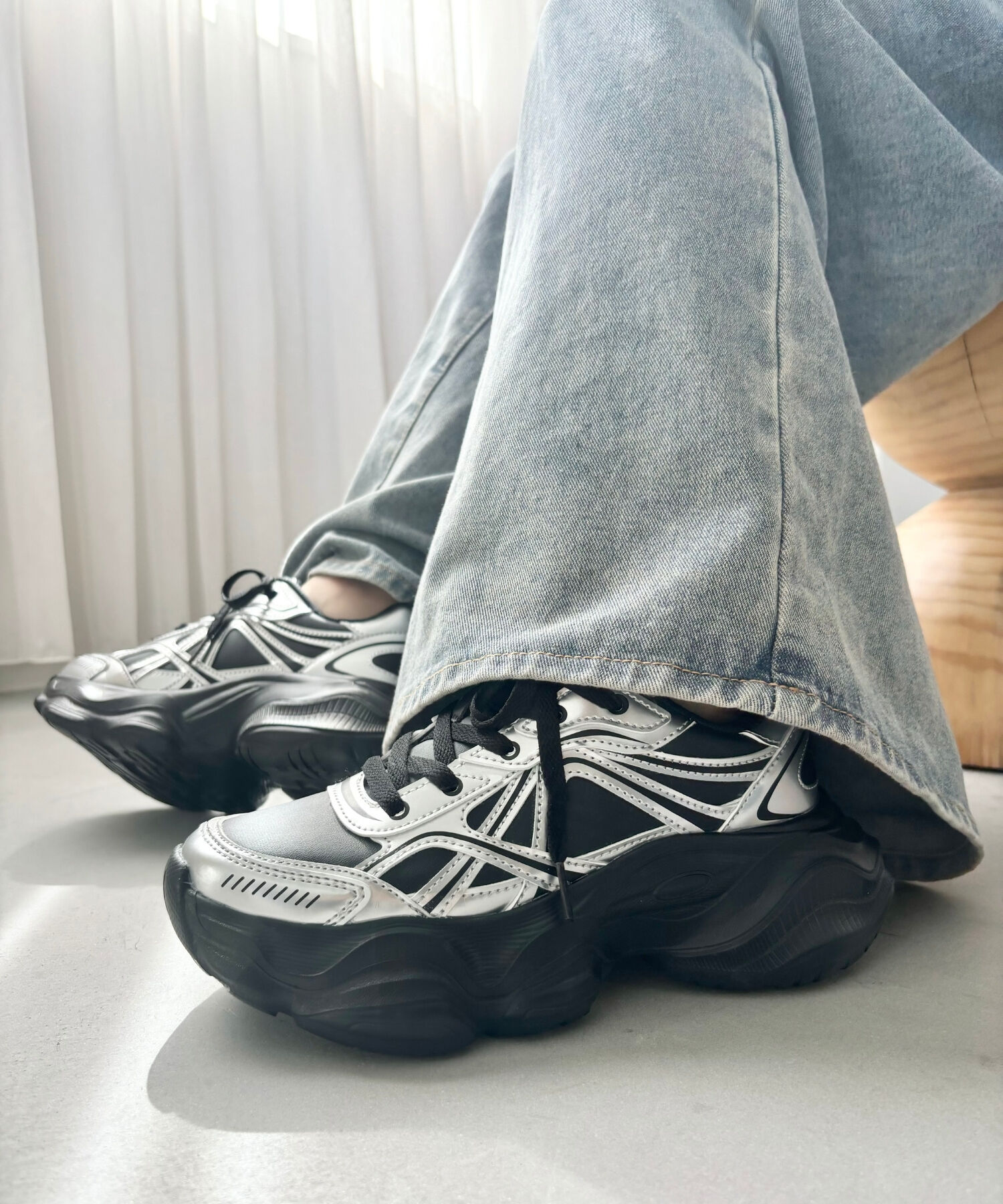 ORiental TRaffic「【アウトレット価格】ボリュームソールハイテクスニーカー/OT3747」|スニーカー|