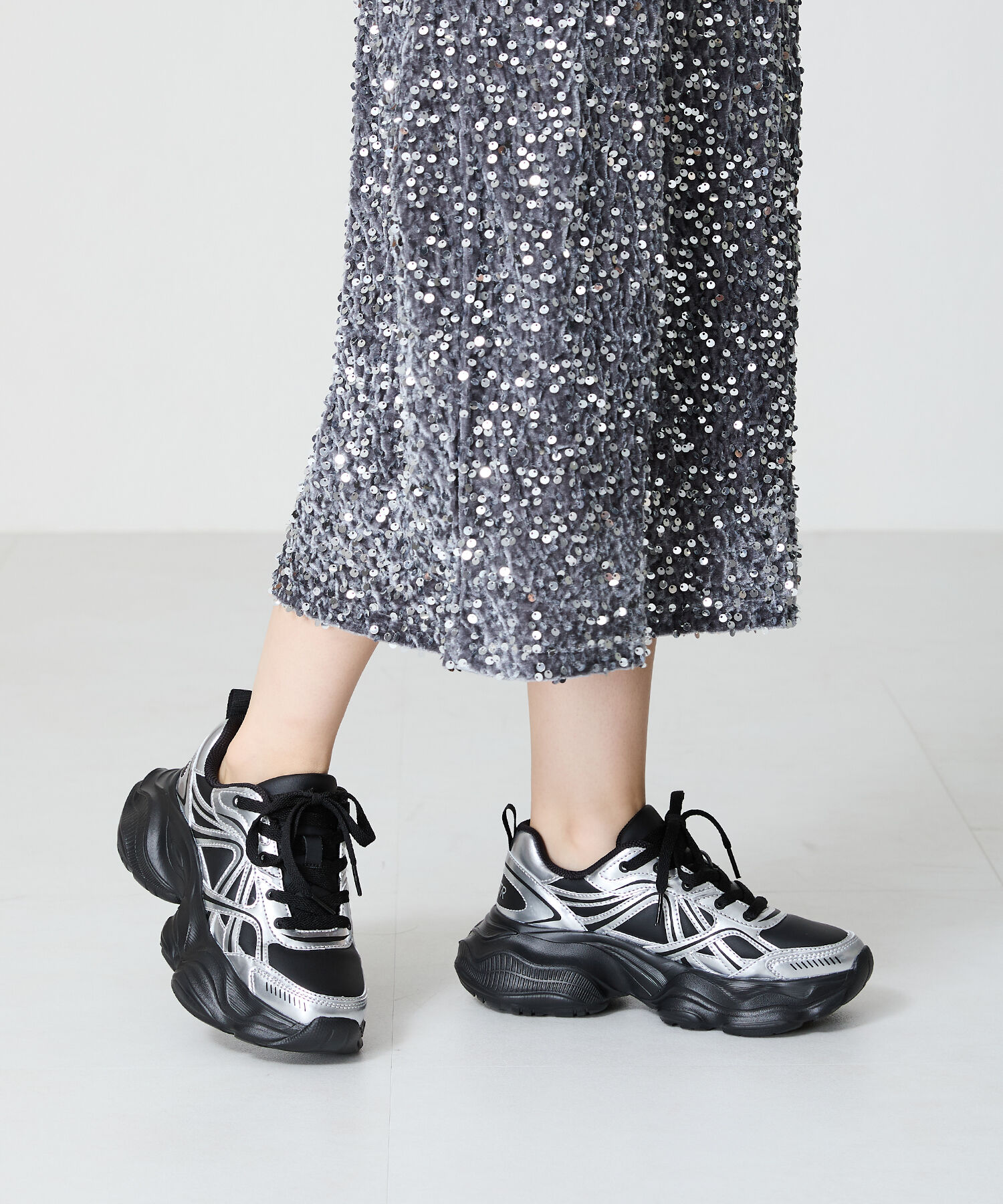 ORiental TRaffic「【アウトレット価格】ボリュームソールハイテクスニーカー/OT3747」|スニーカー|