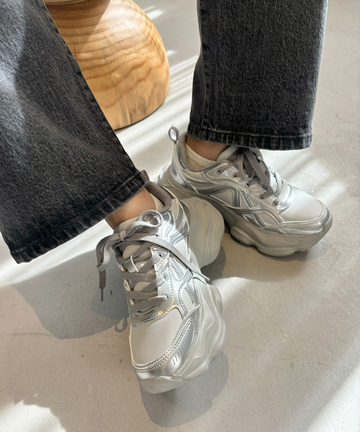 ORiental TRaffic「【アウトレット価格】ボリュームソールハイテクスニーカー/OT3747」|スニーカー|