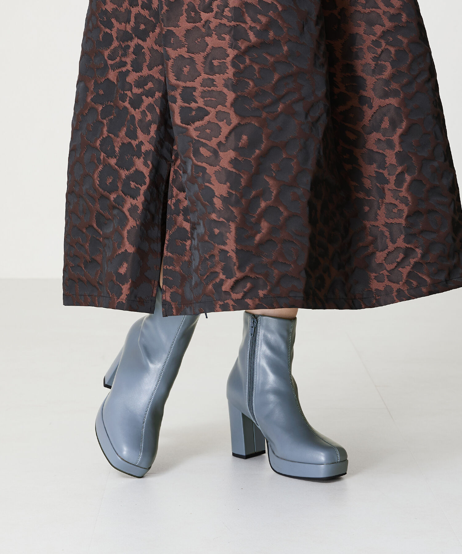 ORiental TRaffic「プラットフォームヒールショートブーツ/41422」|ショートブーツ|