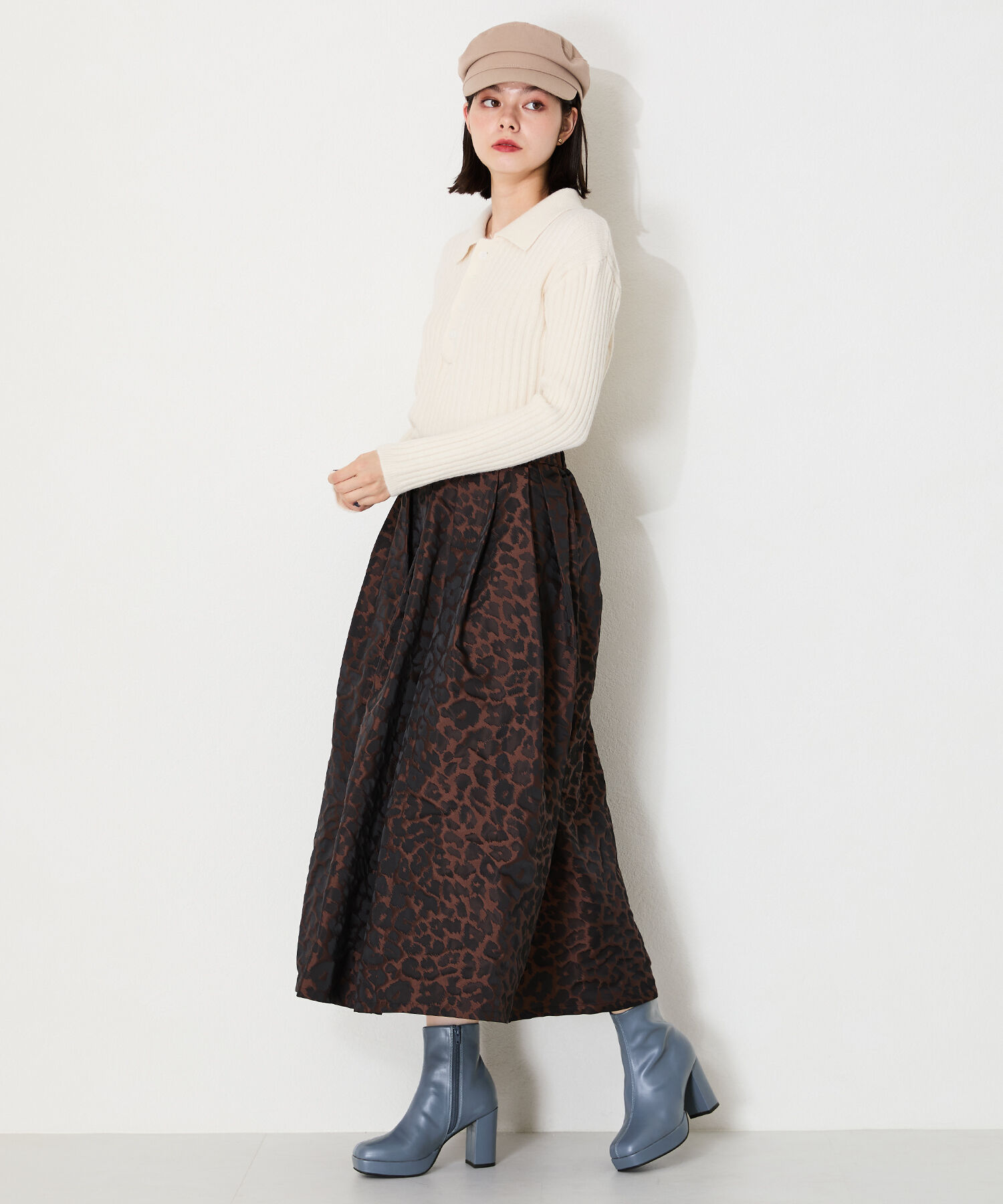 ORiental TRaffic「プラットフォームヒールショートブーツ/41422」|ショートブーツ|