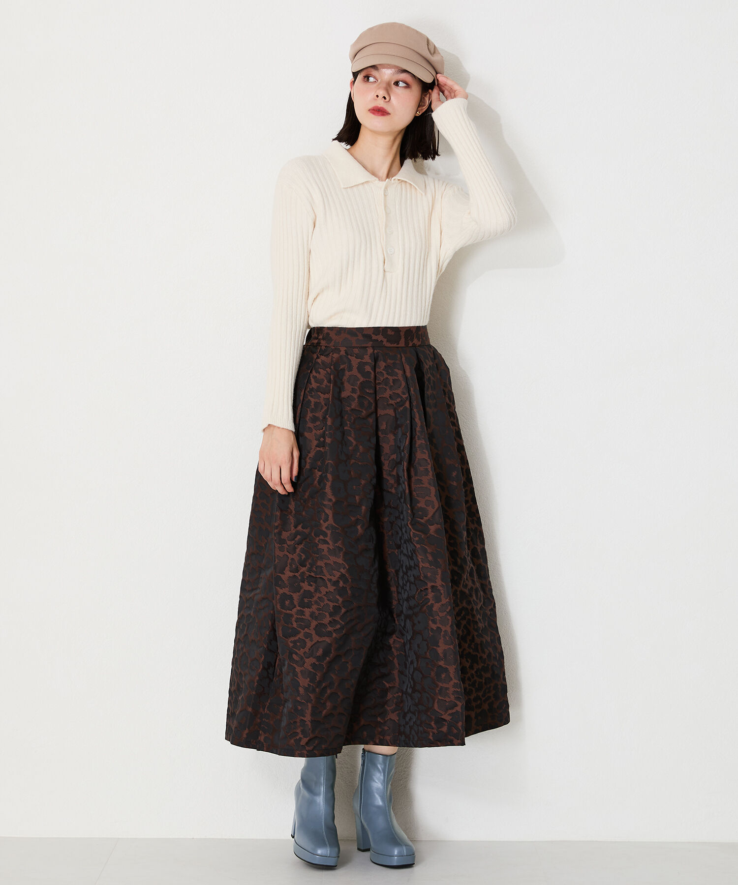 ORiental TRaffic「プラットフォームヒールショートブーツ/41422」|ショートブーツ|