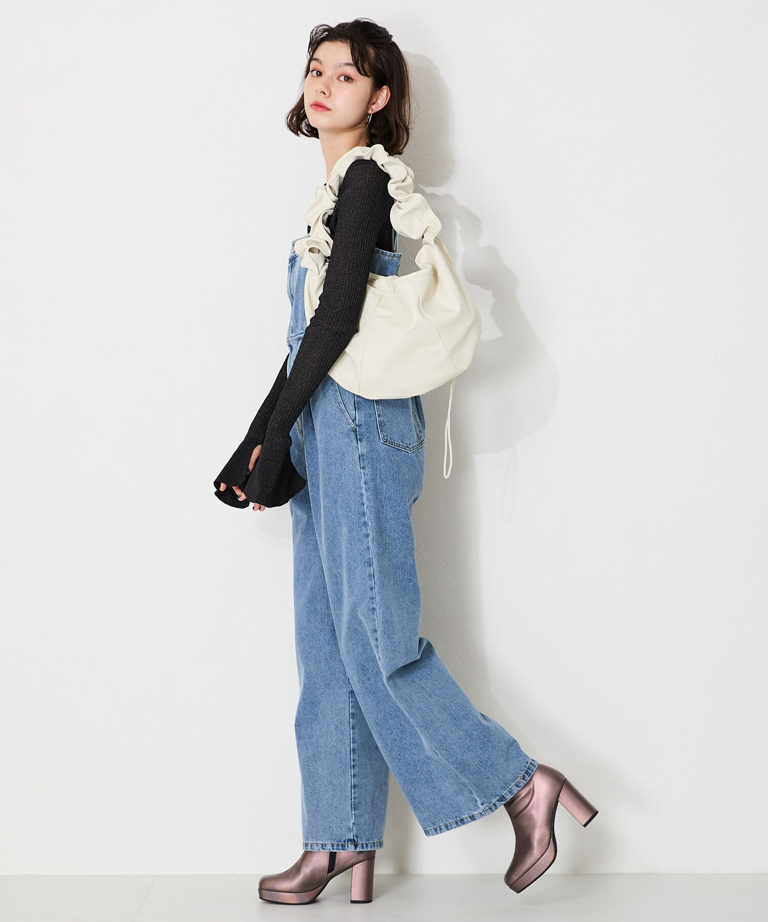 ORiental TRaffic「プラットフォームヒールショートブーツ/41422」|ショートブーツ|