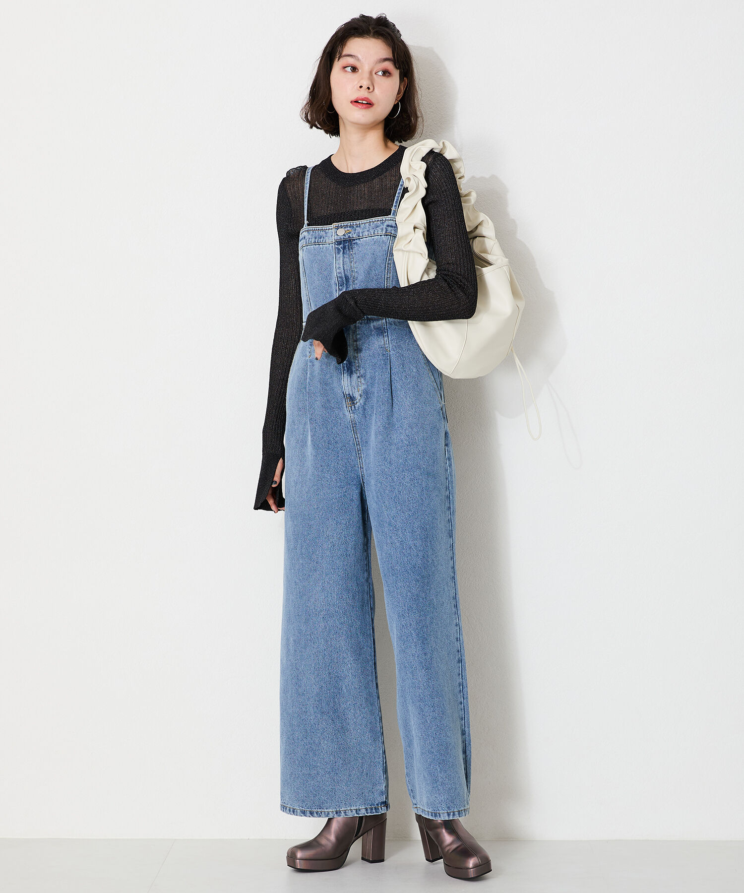 ORiental TRaffic「プラットフォームヒールショートブーツ/41422」|ショートブーツ|