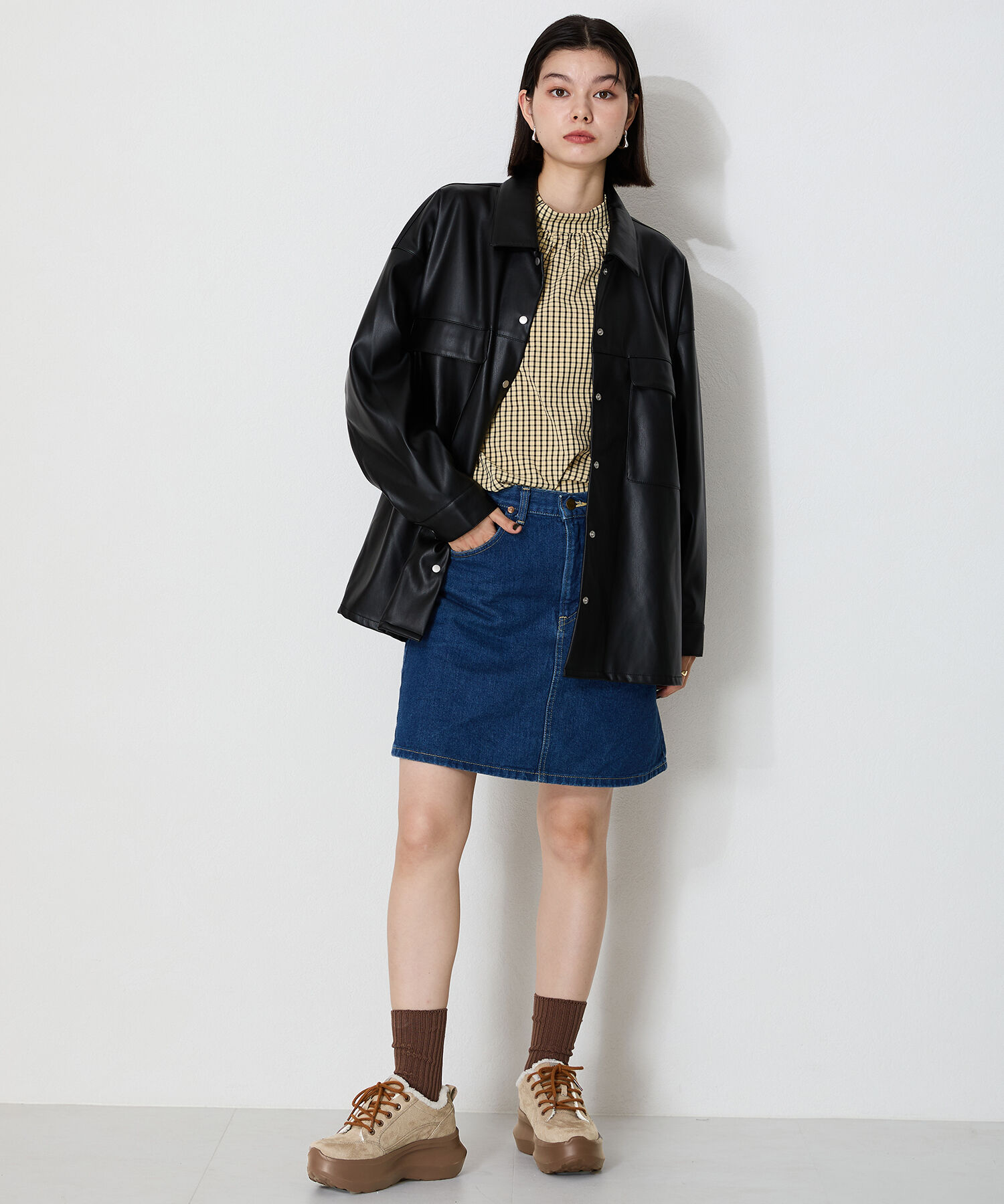 ORiental TRaffic「【 再入荷 】 ボア デザイン 厚底 スニーカー / OT3739」|スニーカー|