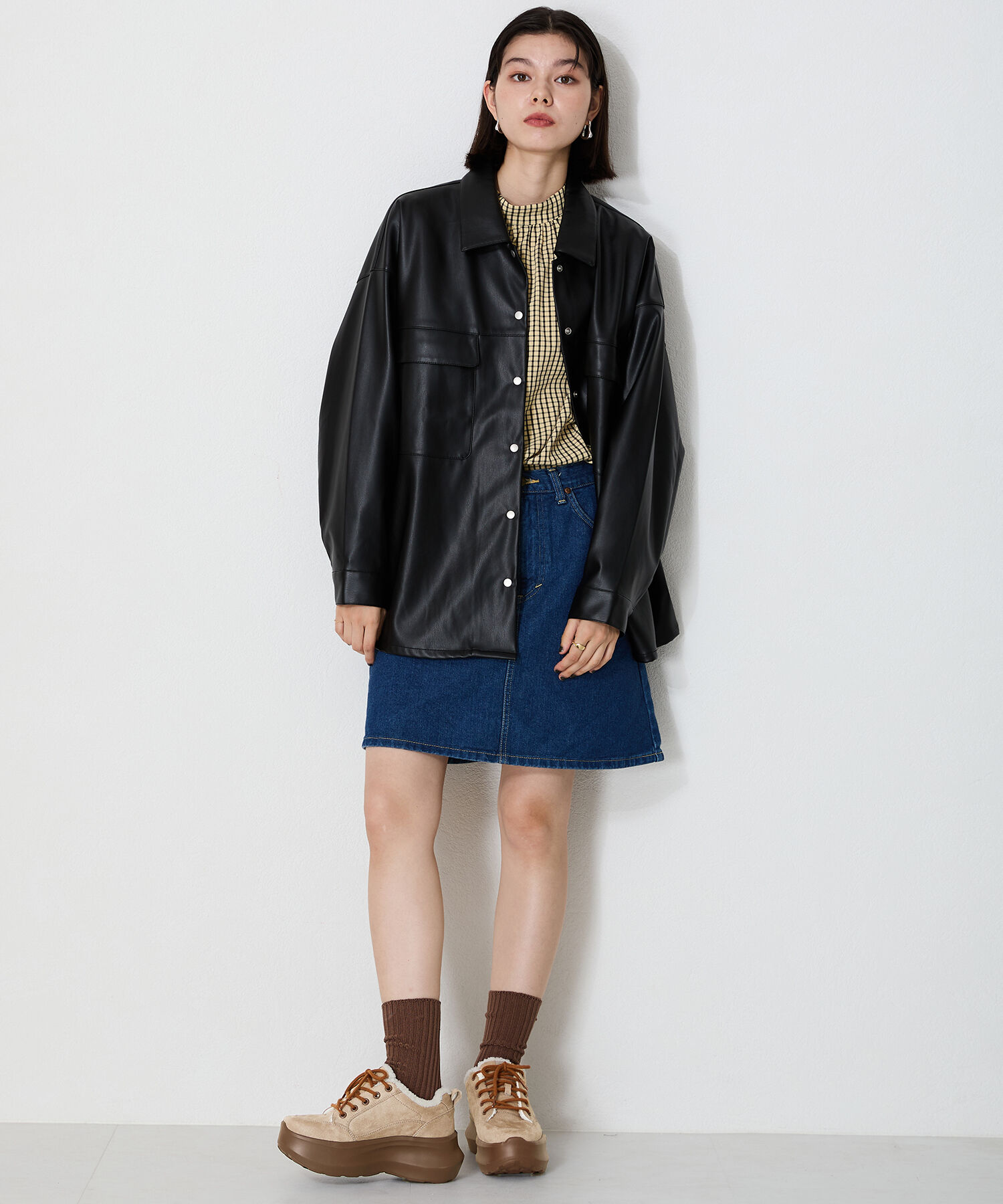 ORiental TRaffic「【 再入荷 】 ボア デザイン 厚底 スニーカー / OT3739」|スニーカー|