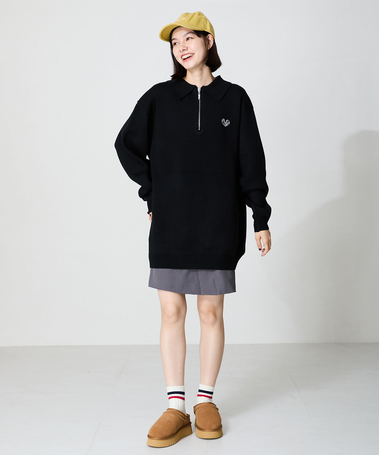 ORiental TRaffic「厚底 ムートン スリッポン シューズ/41320」|ショートブーツ|