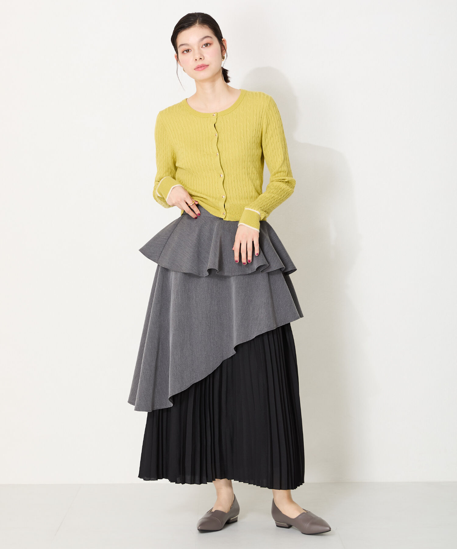 ORiental TRaffic「【WEB限定】メタリックライン フラット パンプス /45303 スリットパンプス 通勤靴」|パンプス|